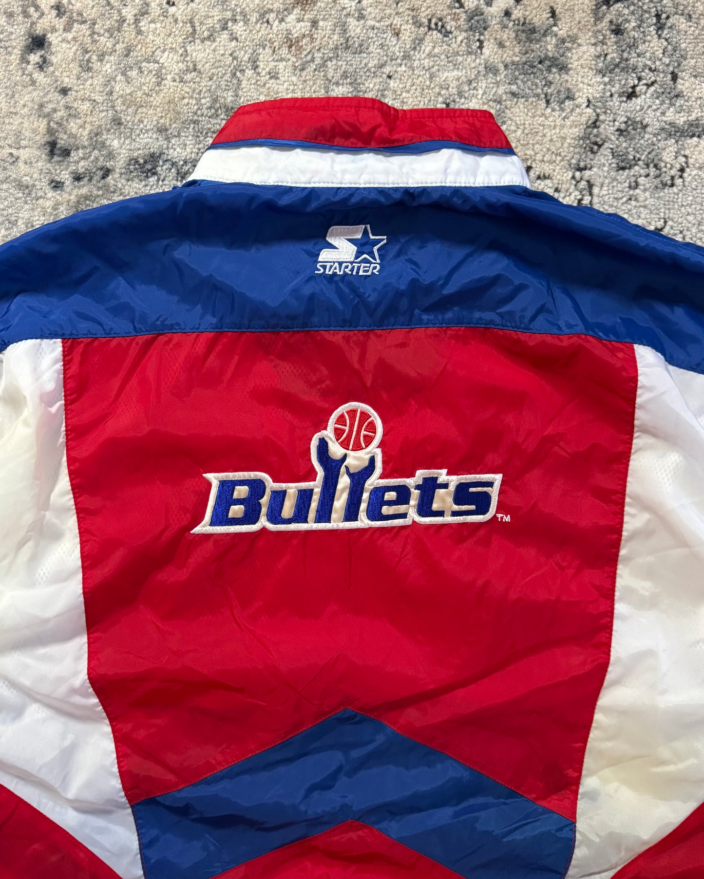 1990S STARTER WASHINGTON BULLETS JACKET - LARGE