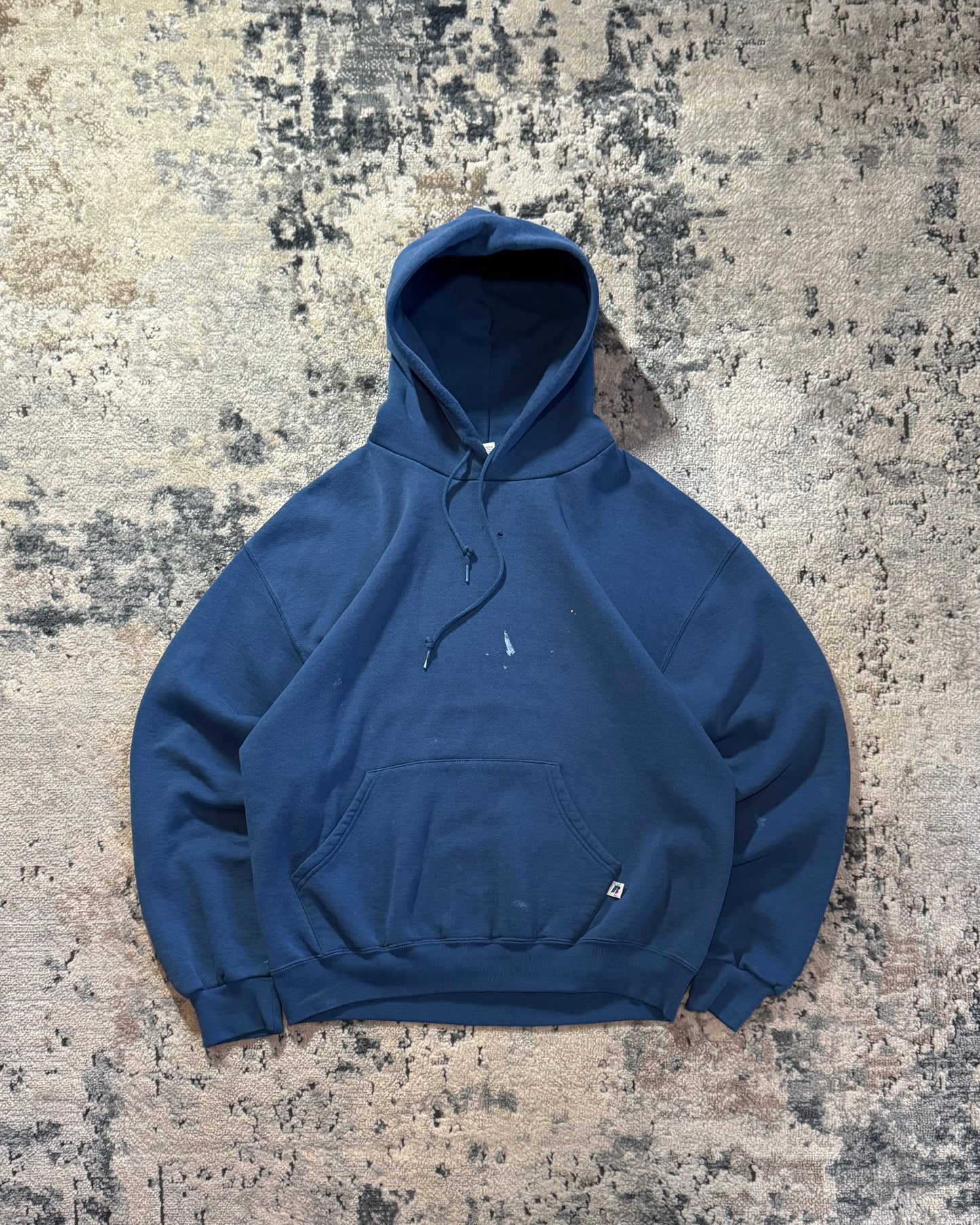 1990S RUSSELL ATHLETIC DISTRESSED HOODIE - LARGE