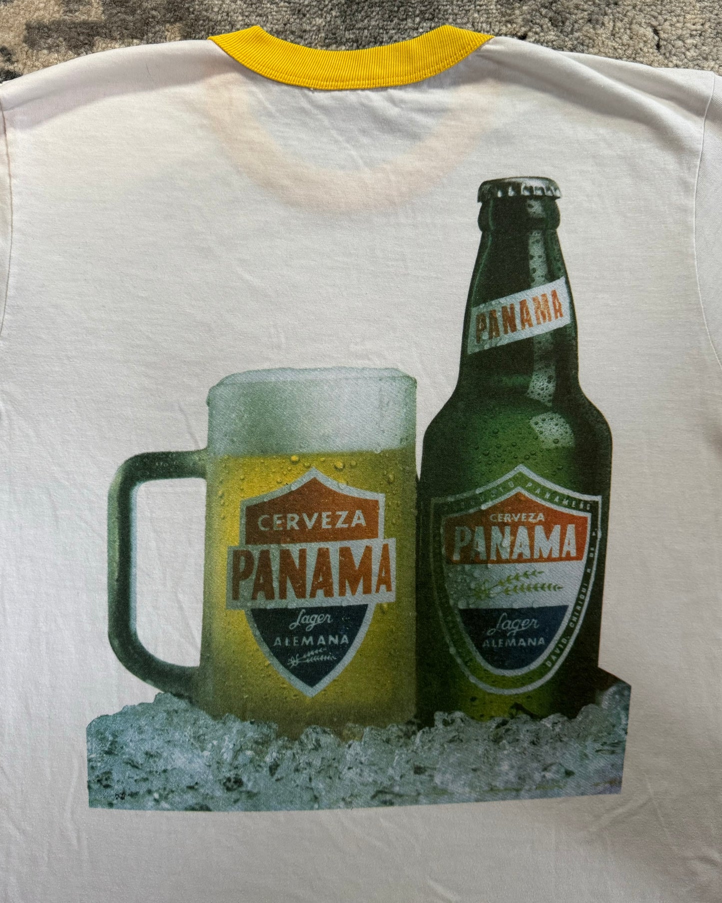 1990S PANAMA CERVEZA BEER TEE - LARGE