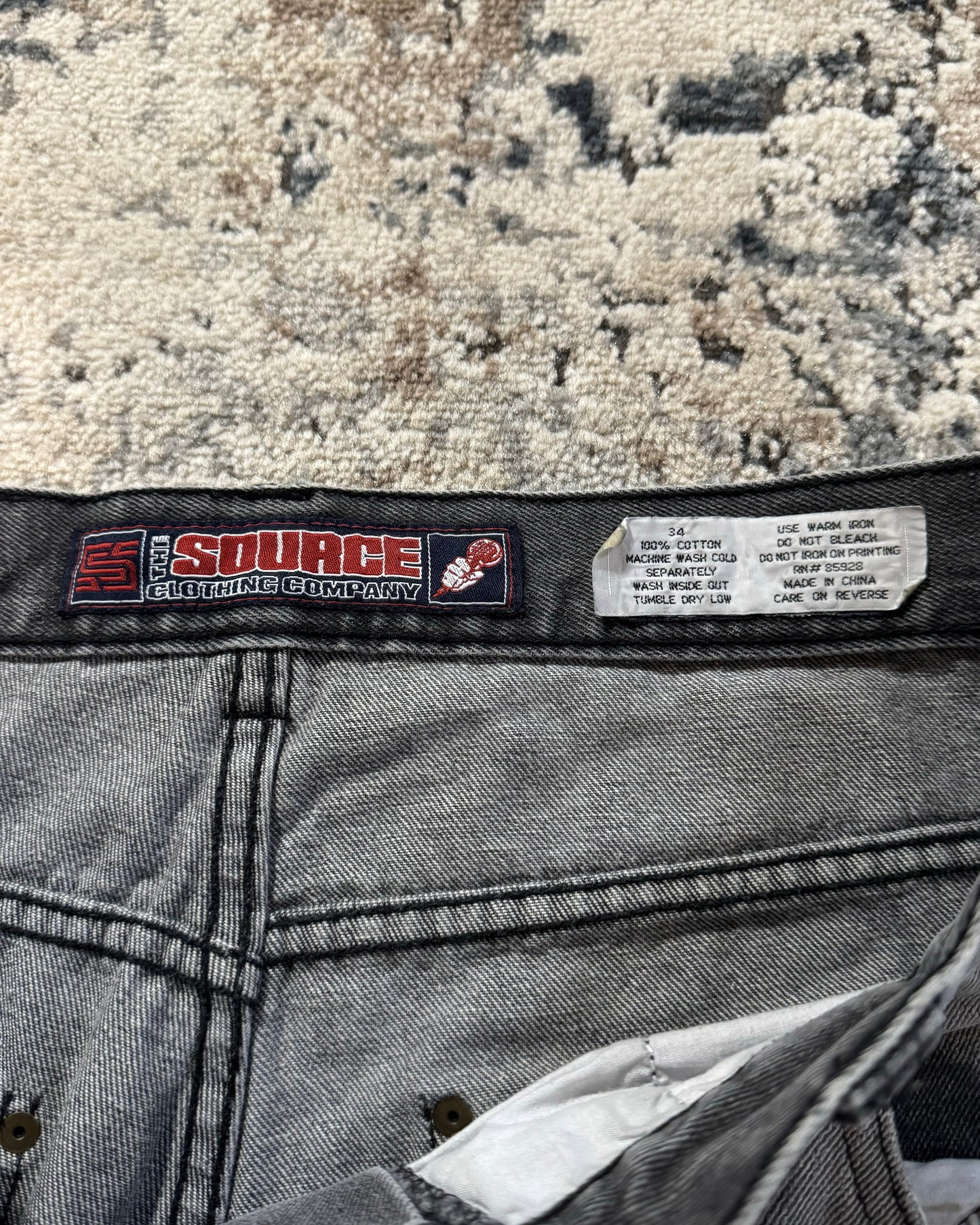 2000S THE SOURCE BAGGY DENIM PANTS - 34