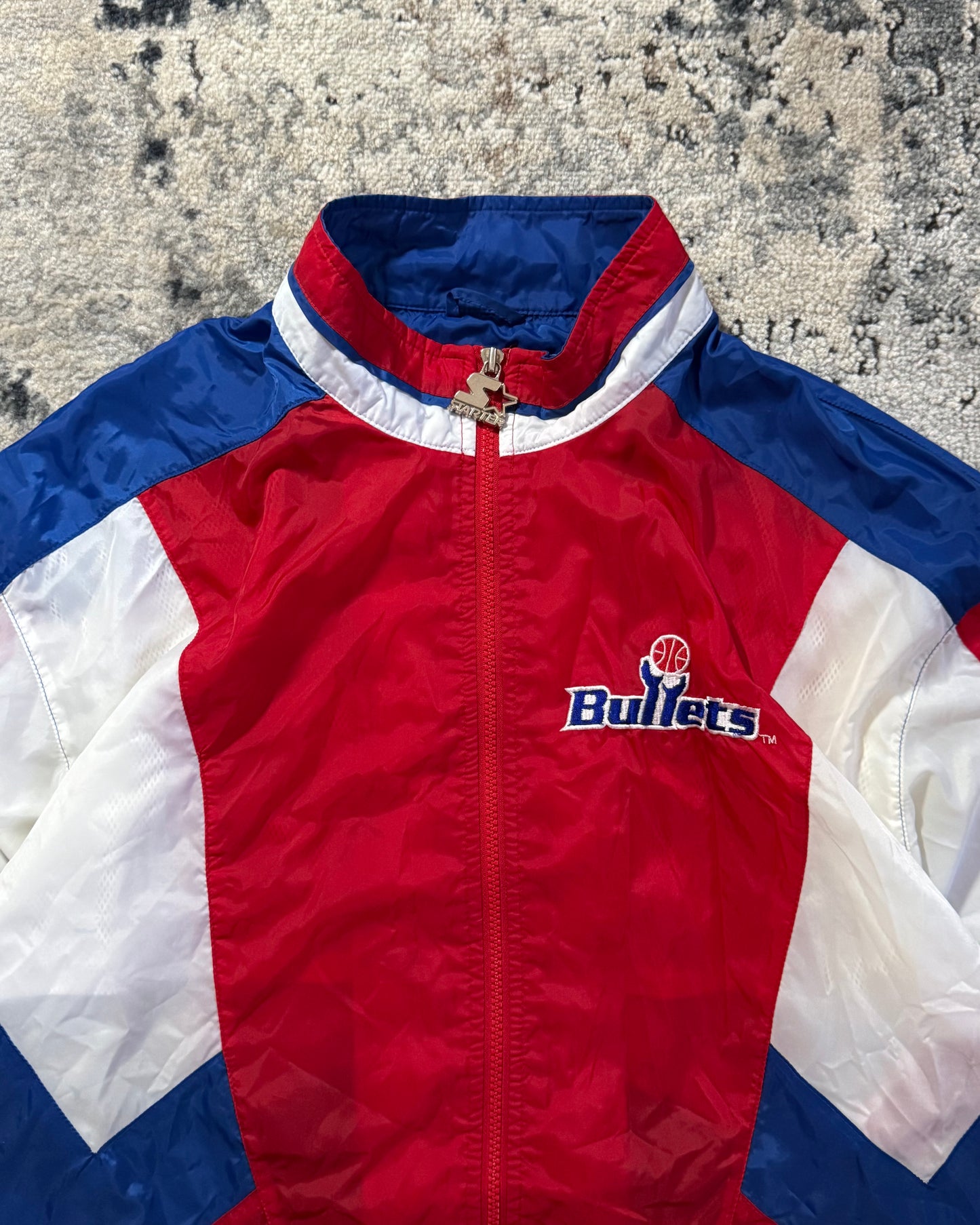 1990S STARTER WASHINGTON BULLETS JACKET - LARGE