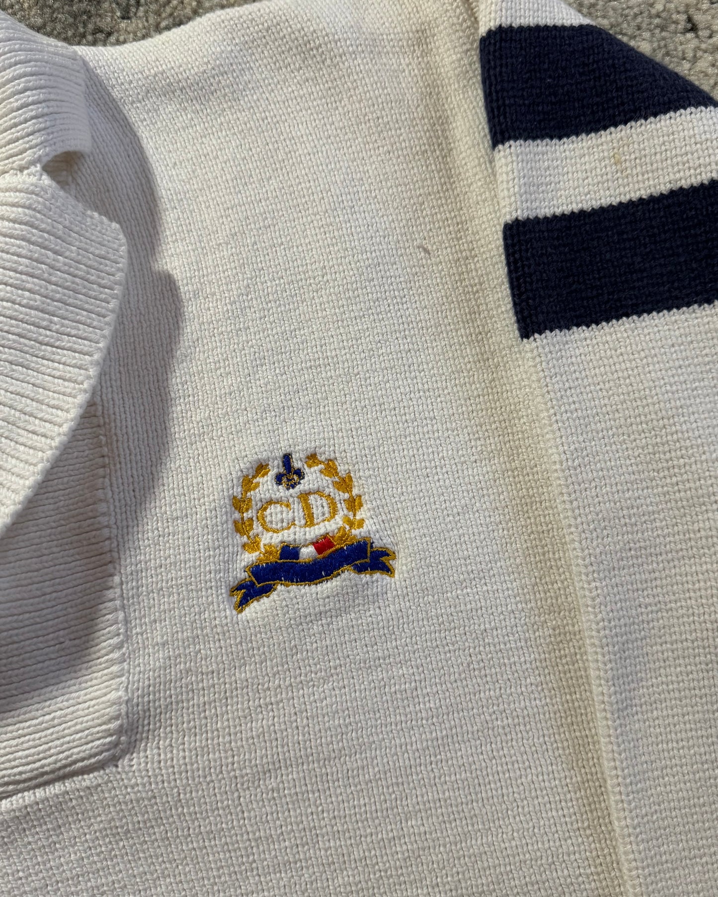 1990S CHRISTIAN DIOR KNIT SWEATER - LARGE