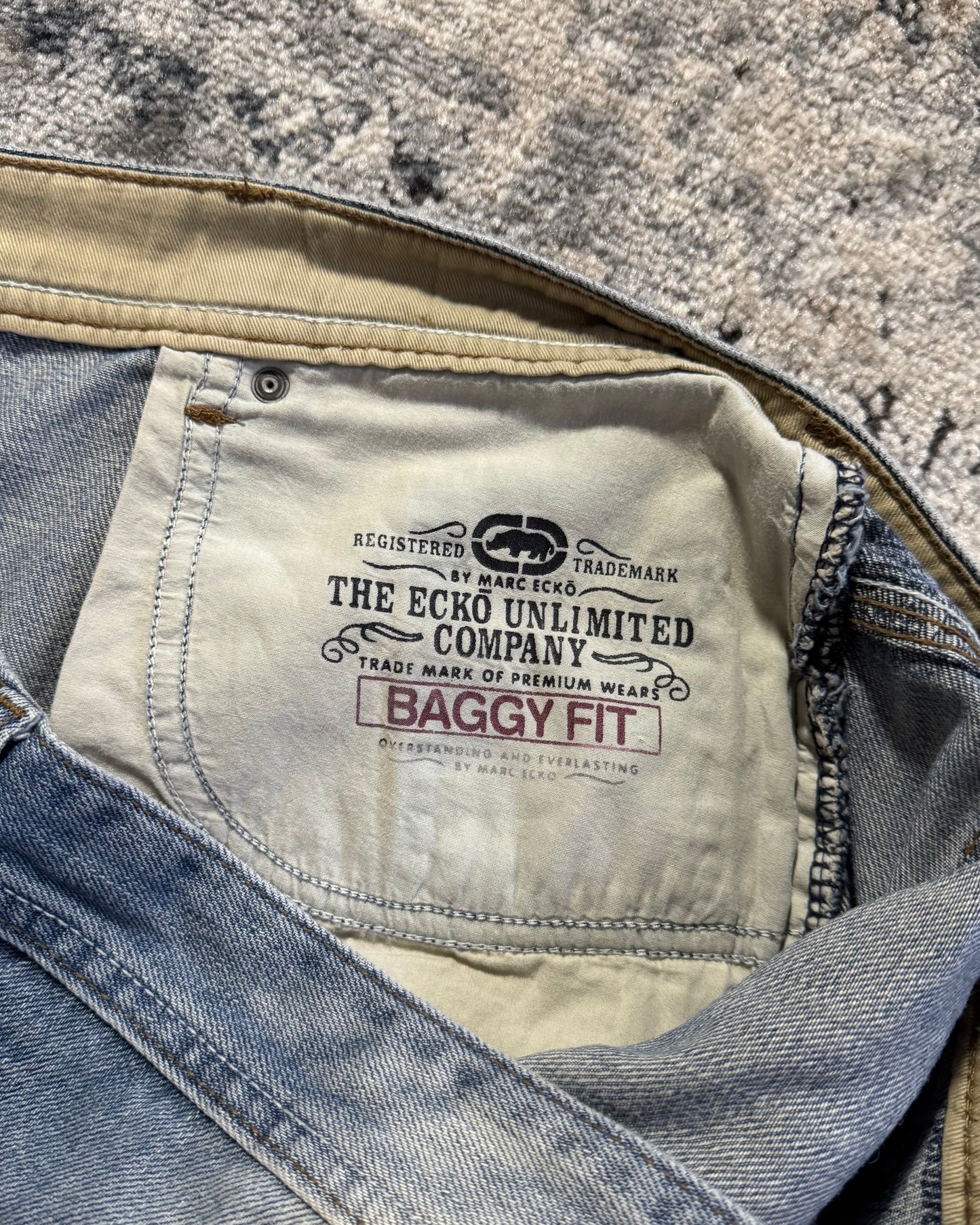 2000S ECKO UNLTD BAGGY DENIM SHORTS - 37
