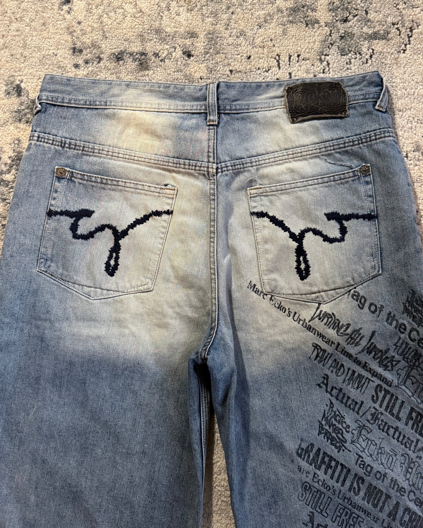 2000S ECKO UNLTD BAGGY DENIM SHORTS - 37