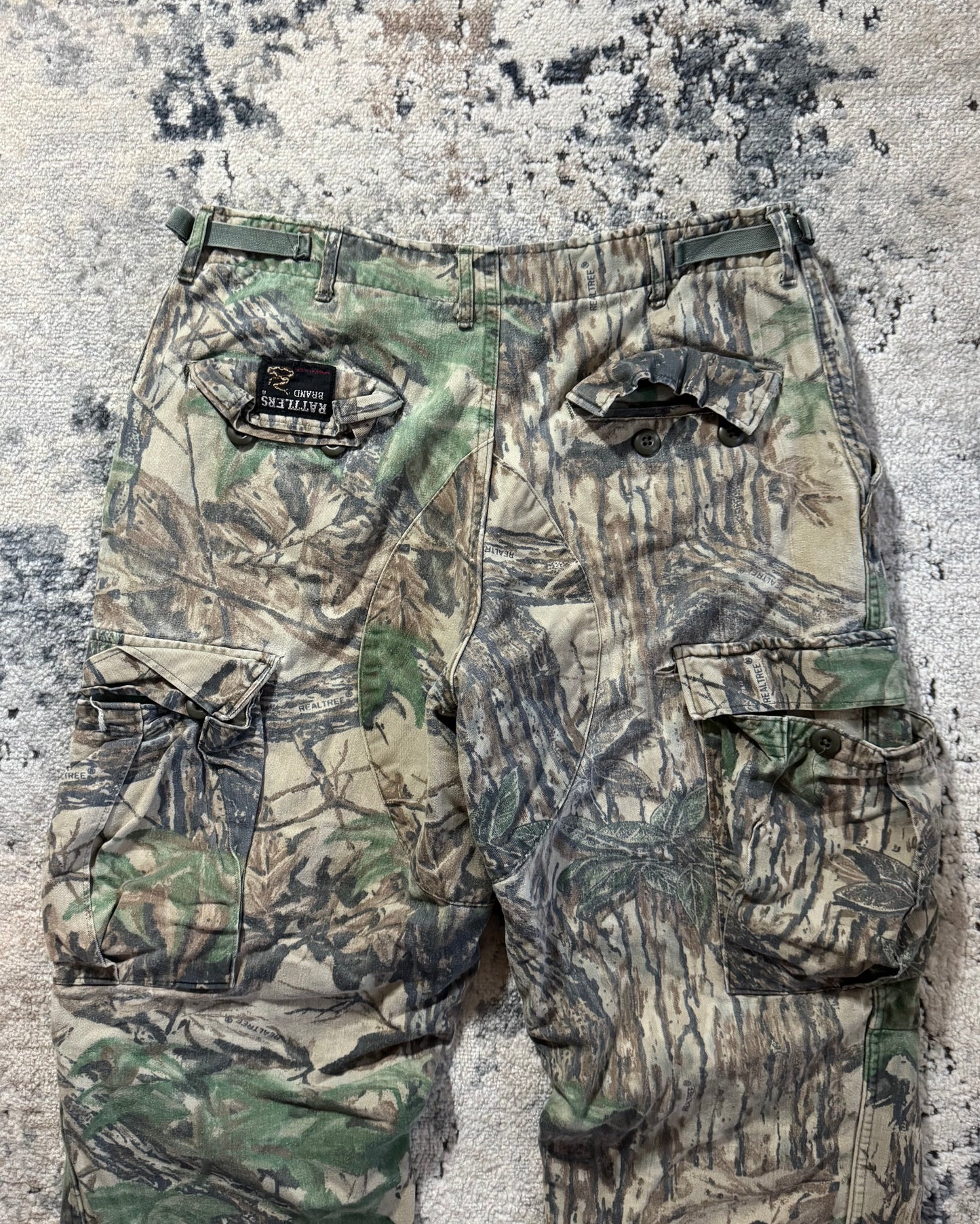 1990S RATTLERS CAMO CARGO PANTS - 33