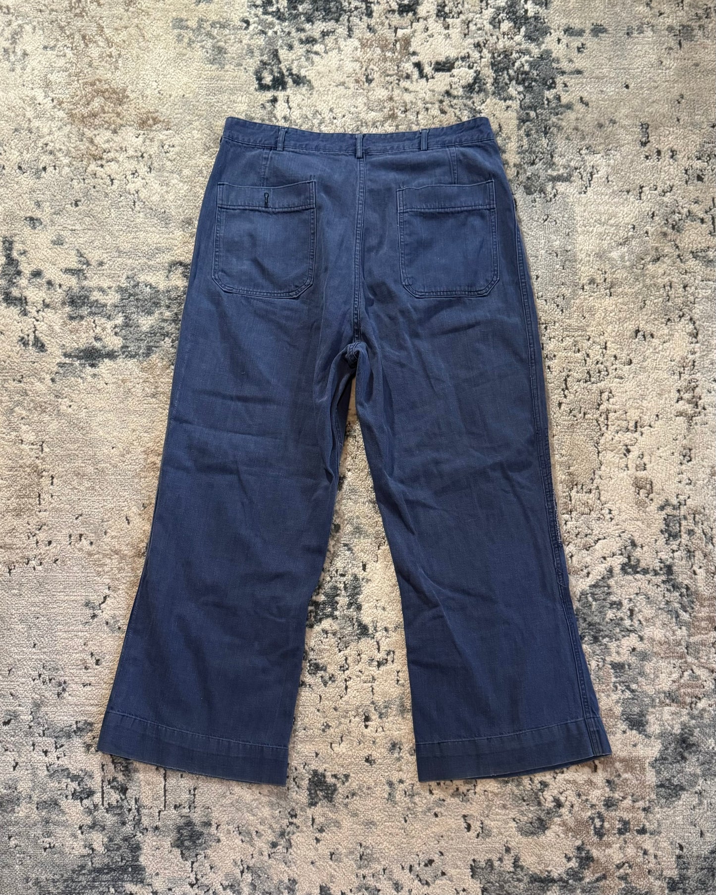 1980S US NAVY FLARED PANTS - 33