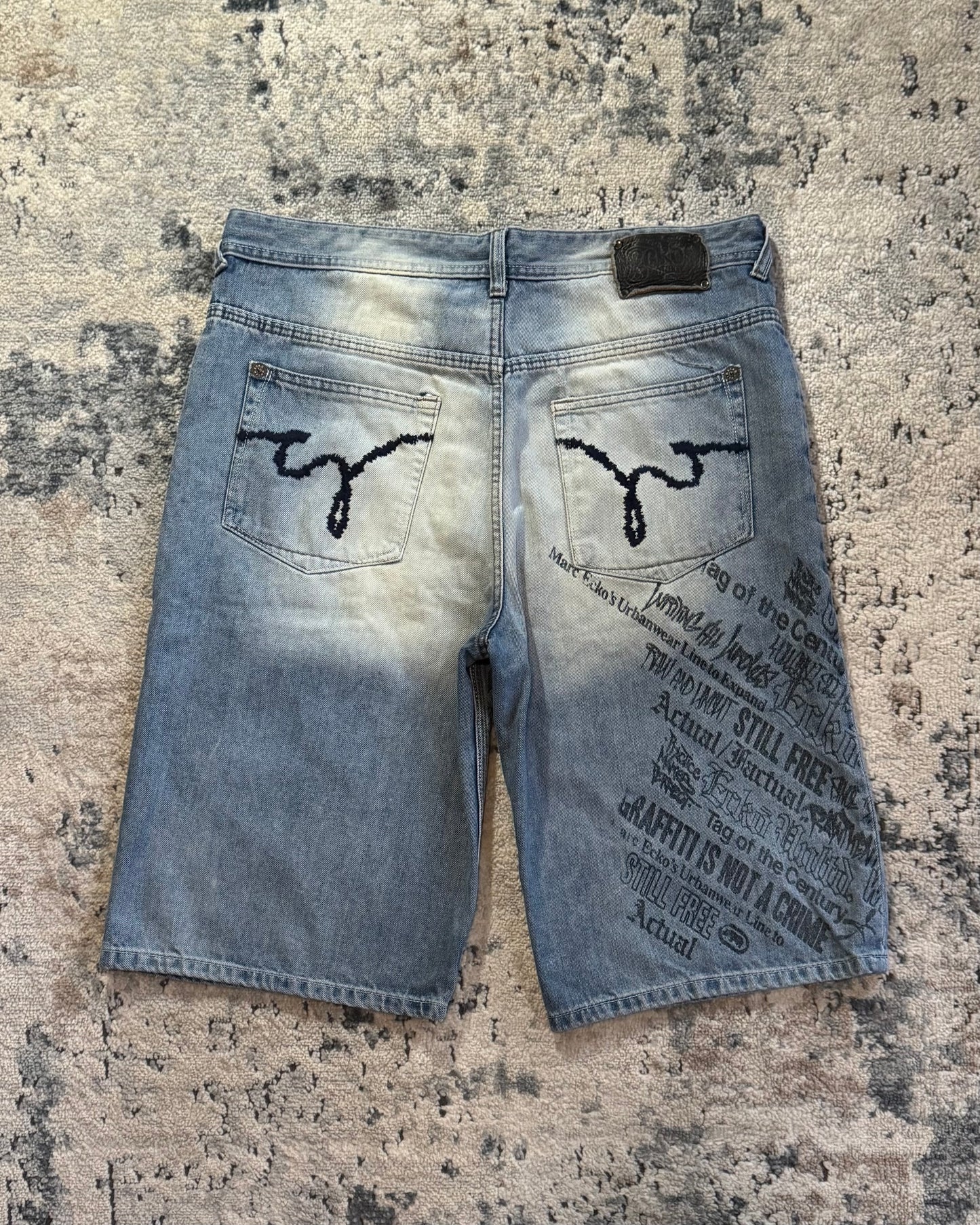 2000S ECKO UNLTD BAGGY DENIM SHORTS - 37