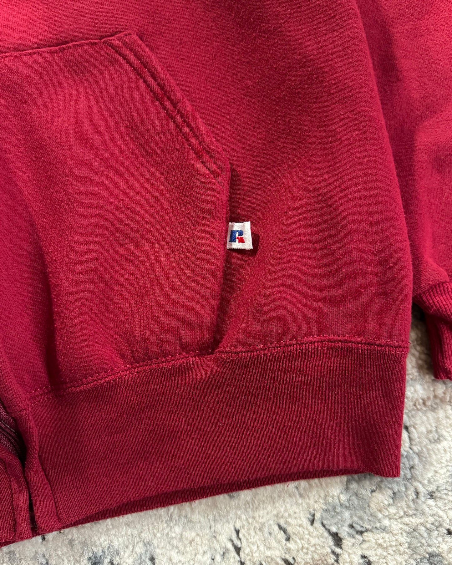 1990S RUSSELL ATHLETIC STANFORD ZIP UP HOODIE - LARGE