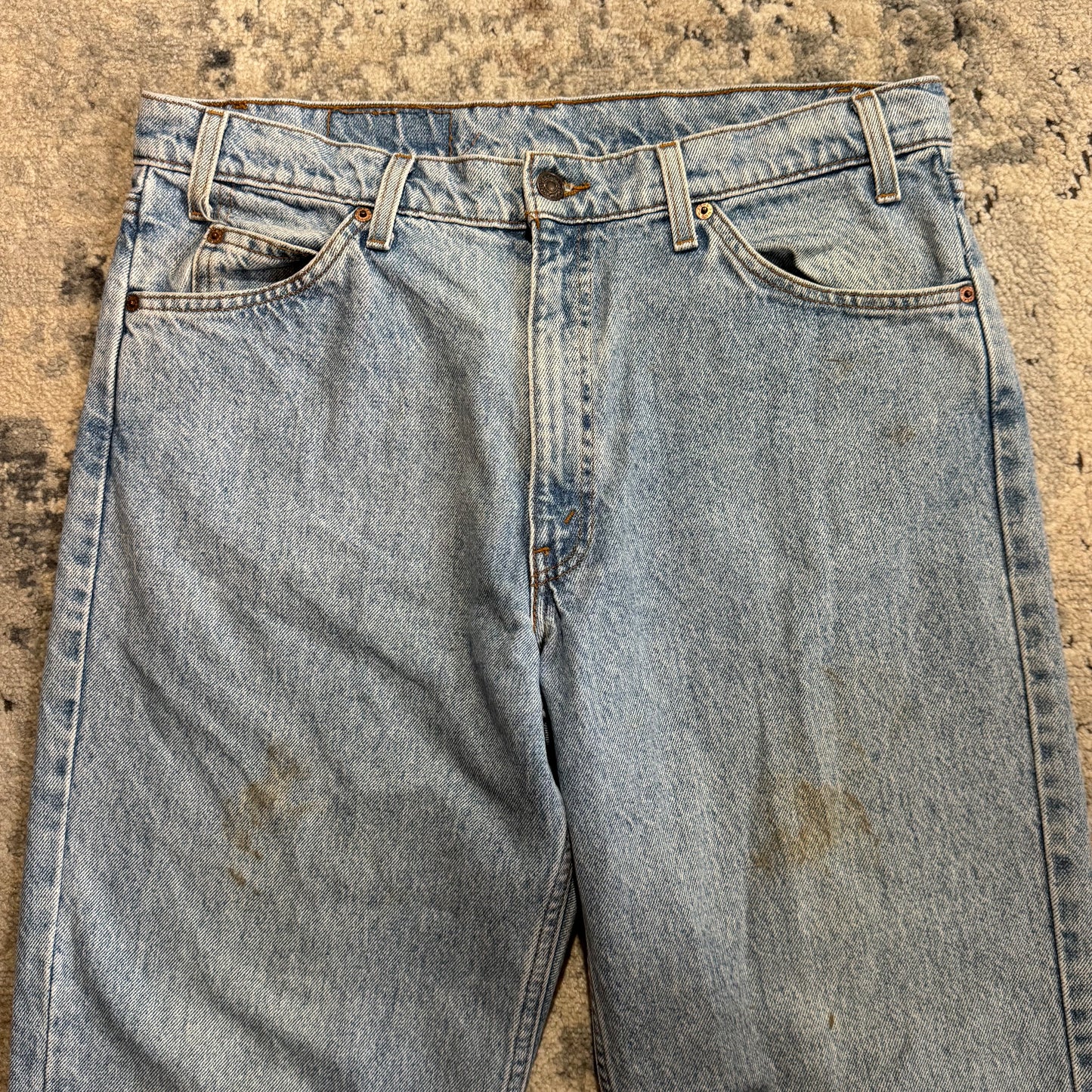 1990S LEVI’S 550 ORANGE TAB DENIM PANTS - 35