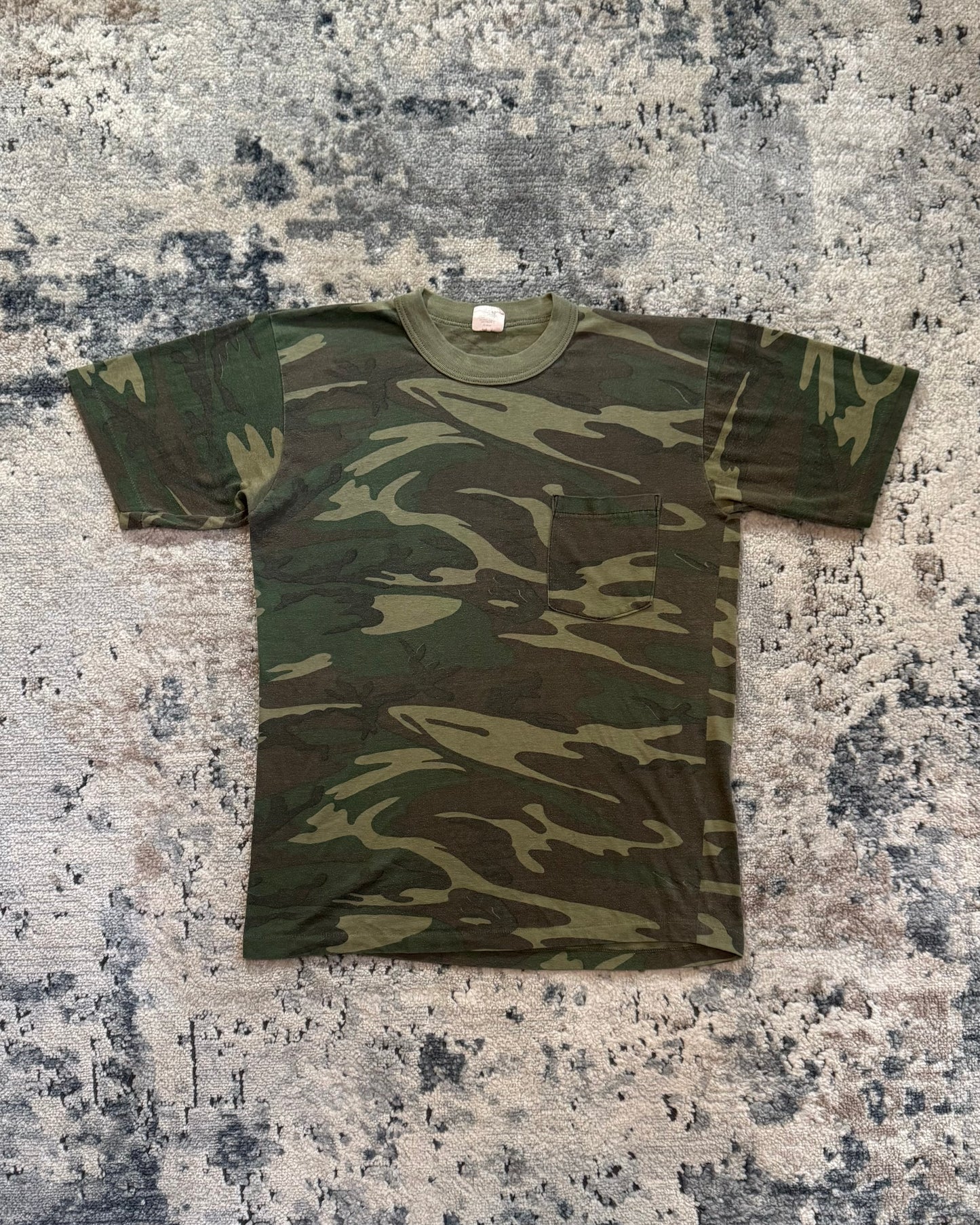 1980S CAMO SELVEDGE POCKET TEE - MEDIUM