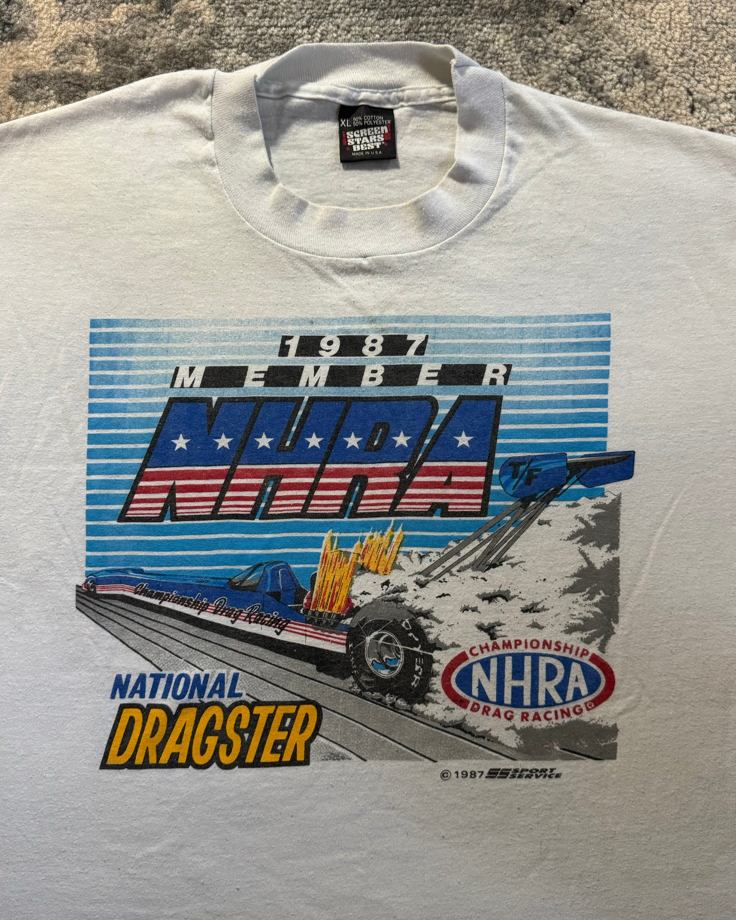 1980S NHRA DRAG RACING TEE - XL