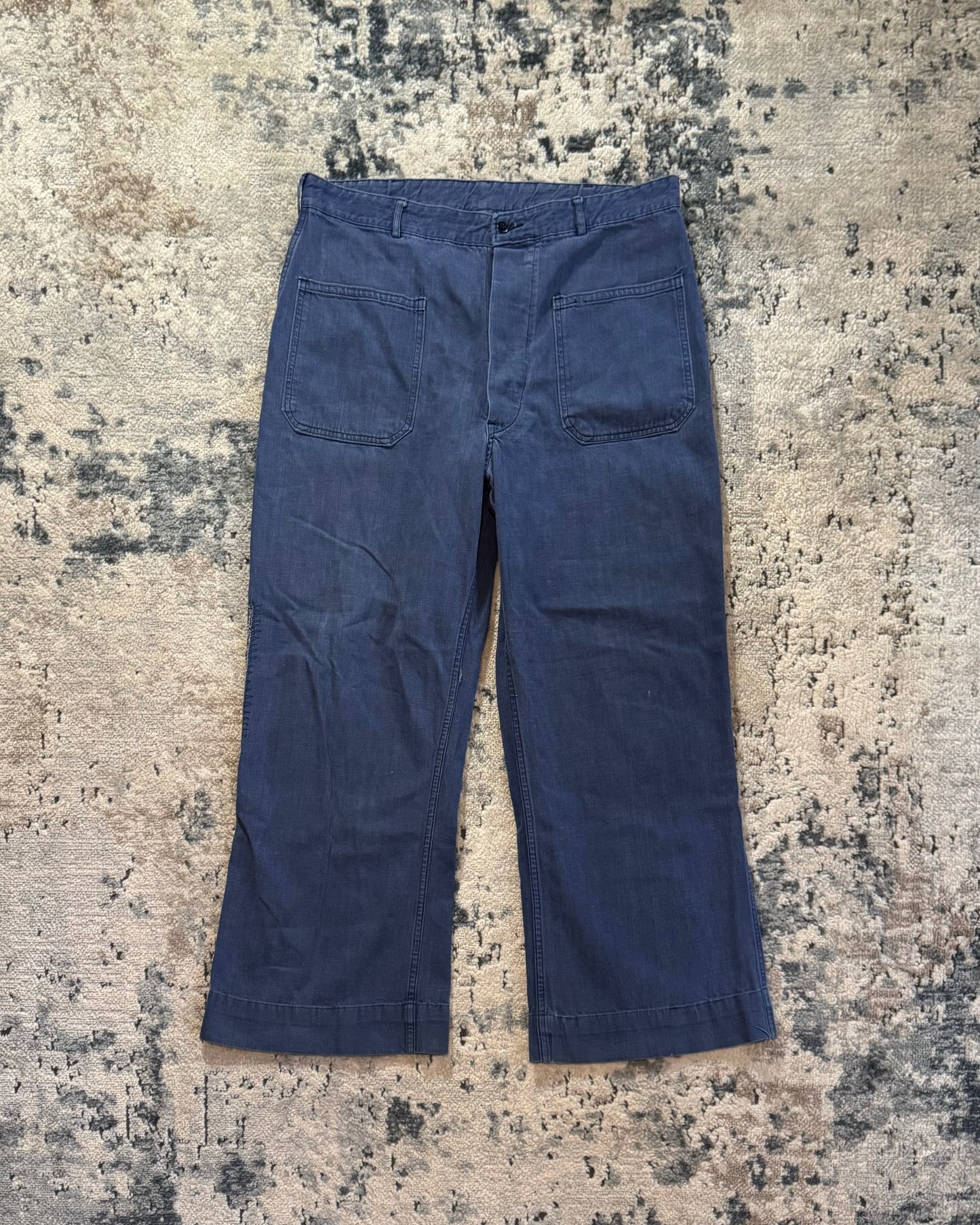1980S US NAVY FLARED PANTS - 33