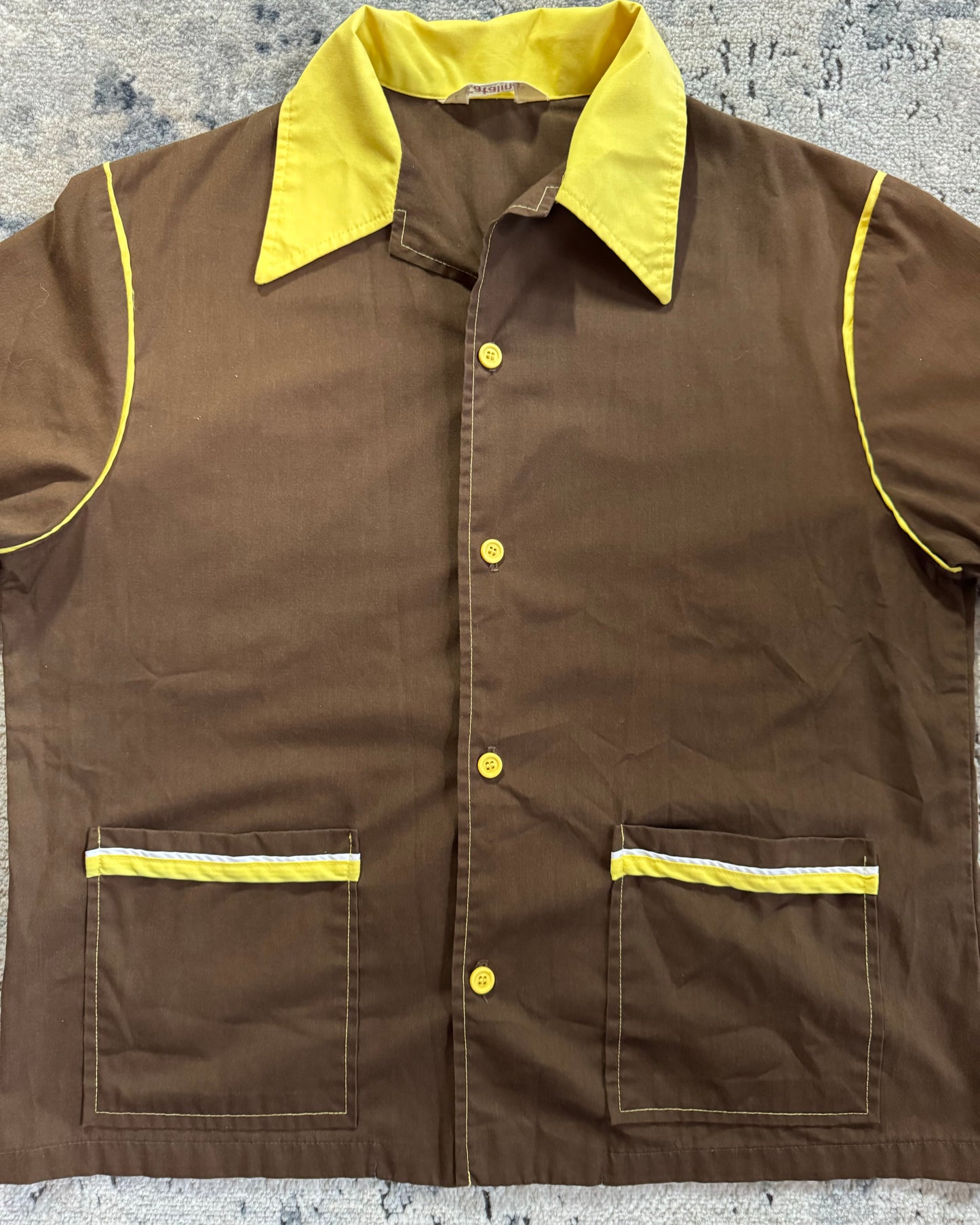 1960S CATALINA CALIFORNIA BUTTON UP SHIRT - LARGE