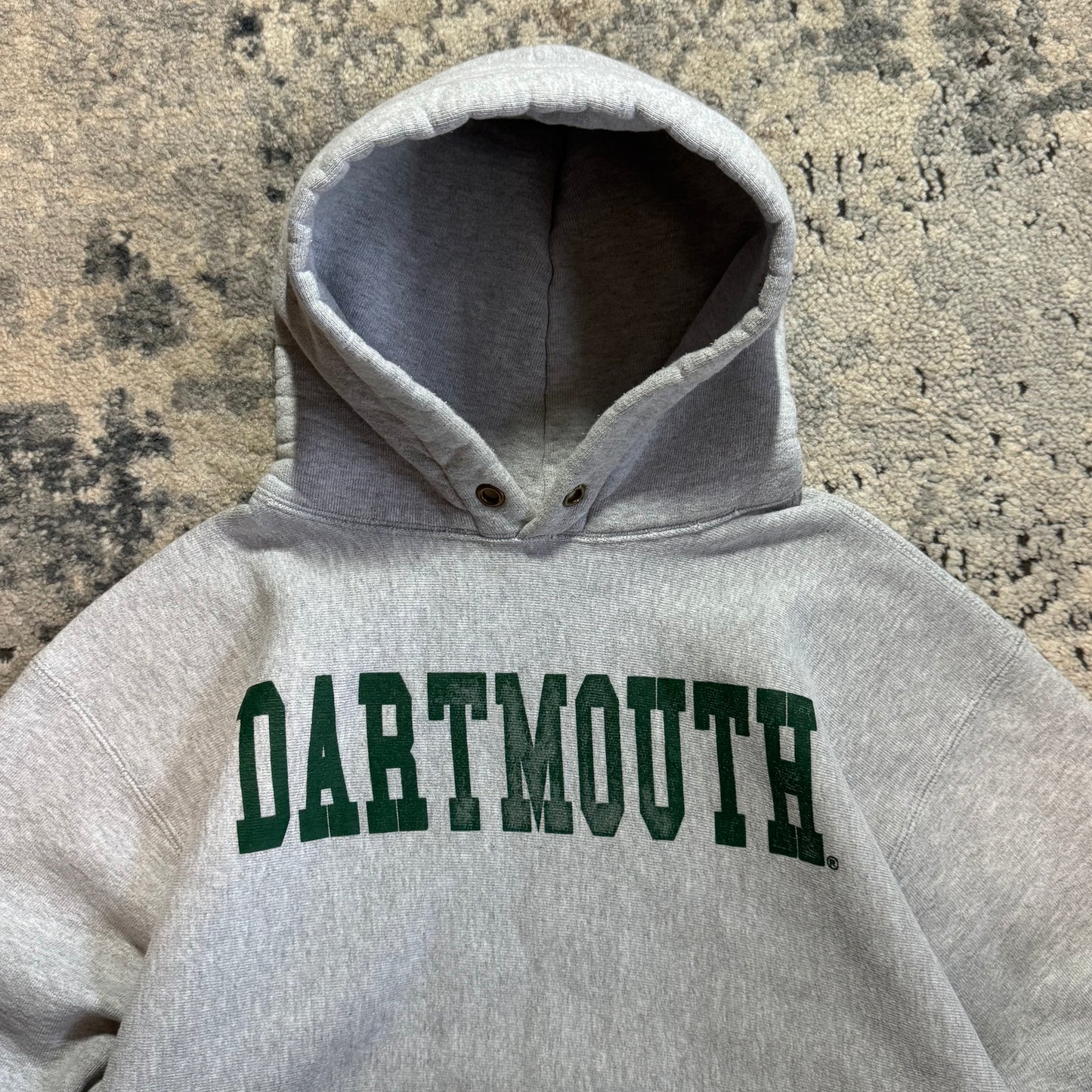 1990S CAMBER DARTMOUTH REVERSE WEAVE HOODIE - LARGE