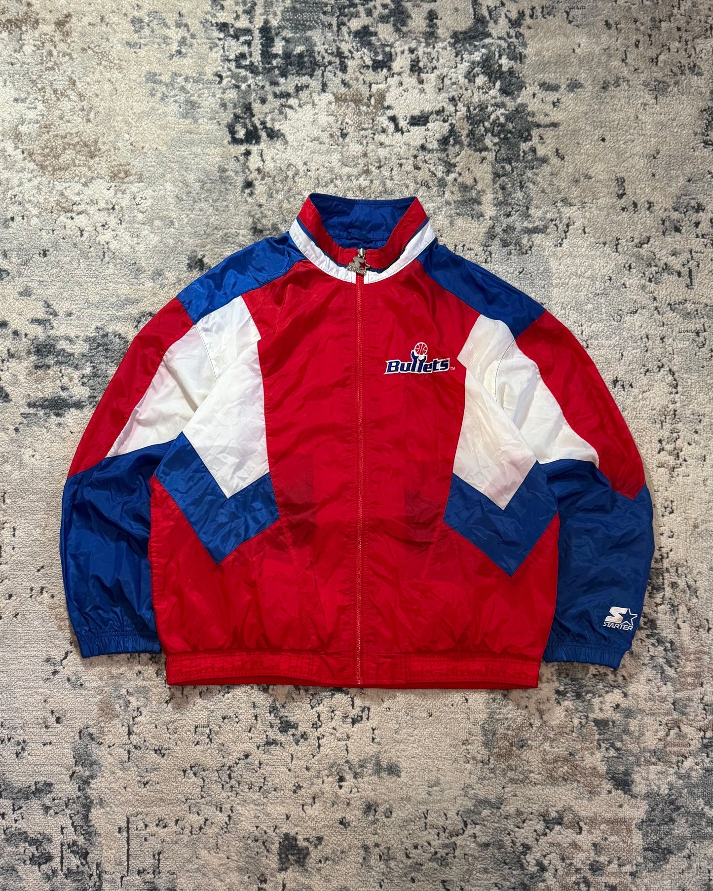 1990S STARTER WASHINGTON BULLETS JACKET - LARGE