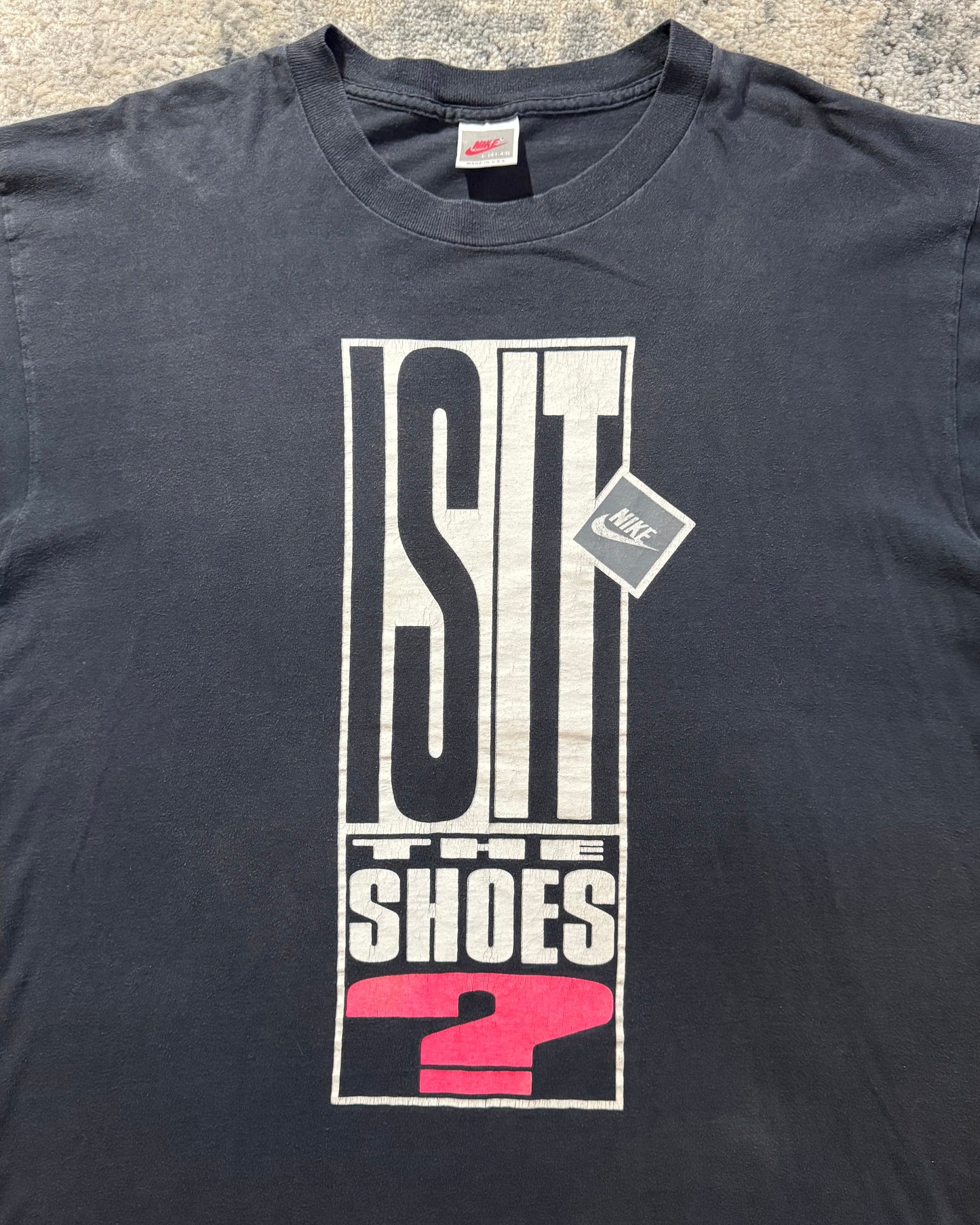 1980S NIKE IS IT THE SHOES TEE - LARGE