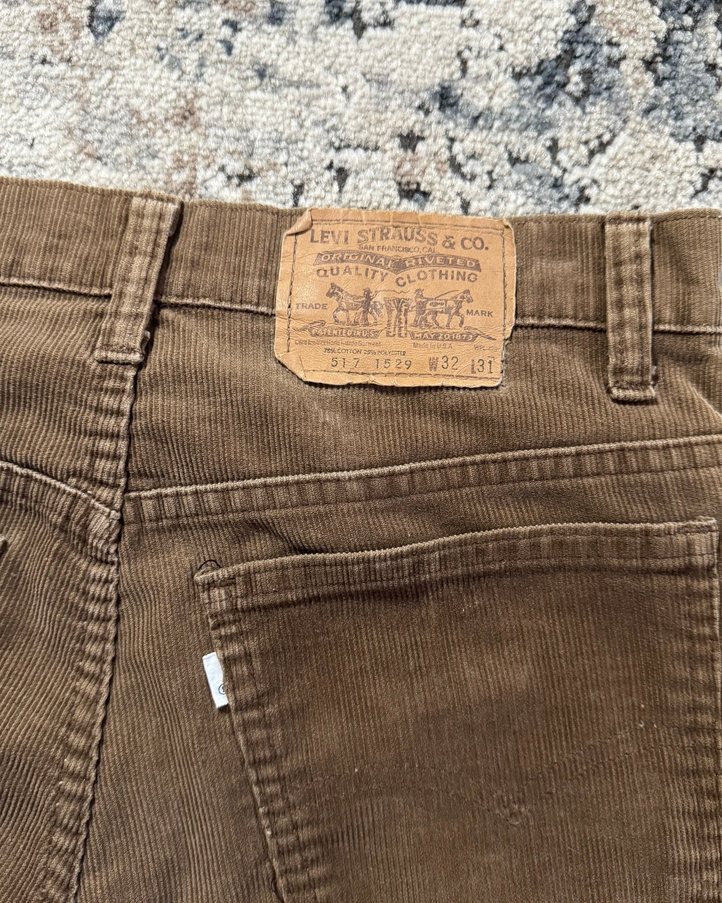 1970S LEVI’S 517 CORDUROY PANTS - 30