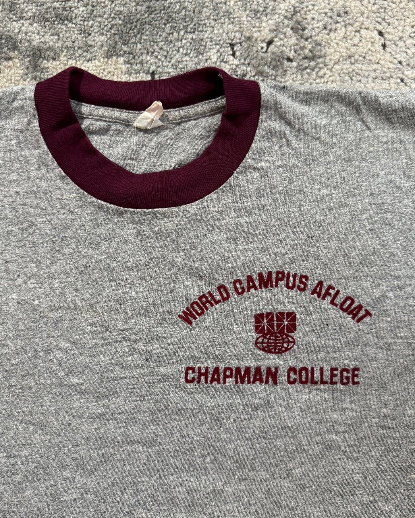 1970S CHAPMAN COLLEGE RINGER TEE - MEDIUM