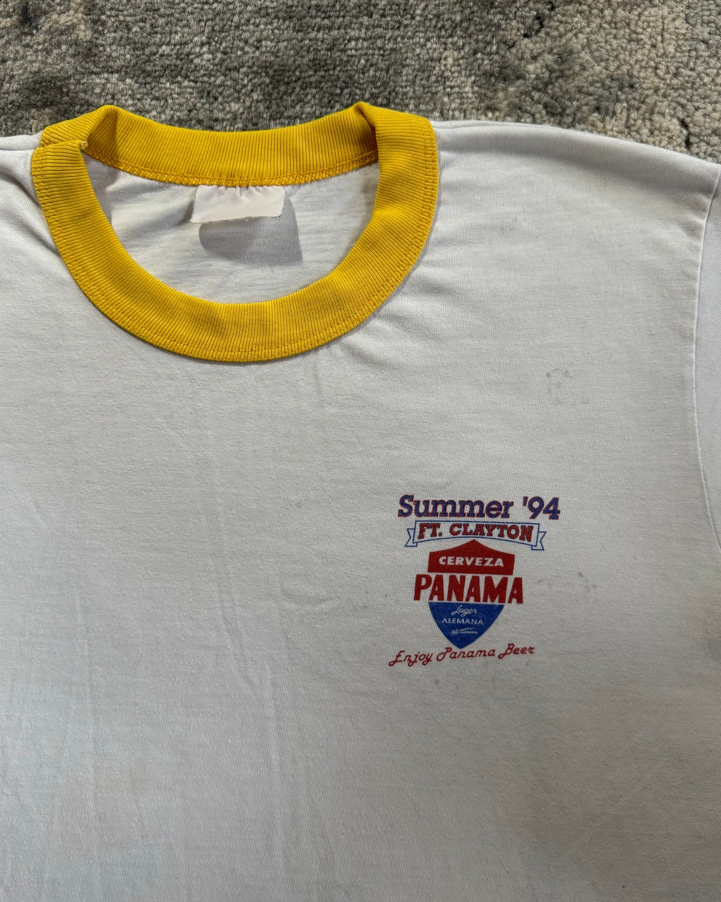 1990S PANAMA CERVEZA BEER TEE - LARGE