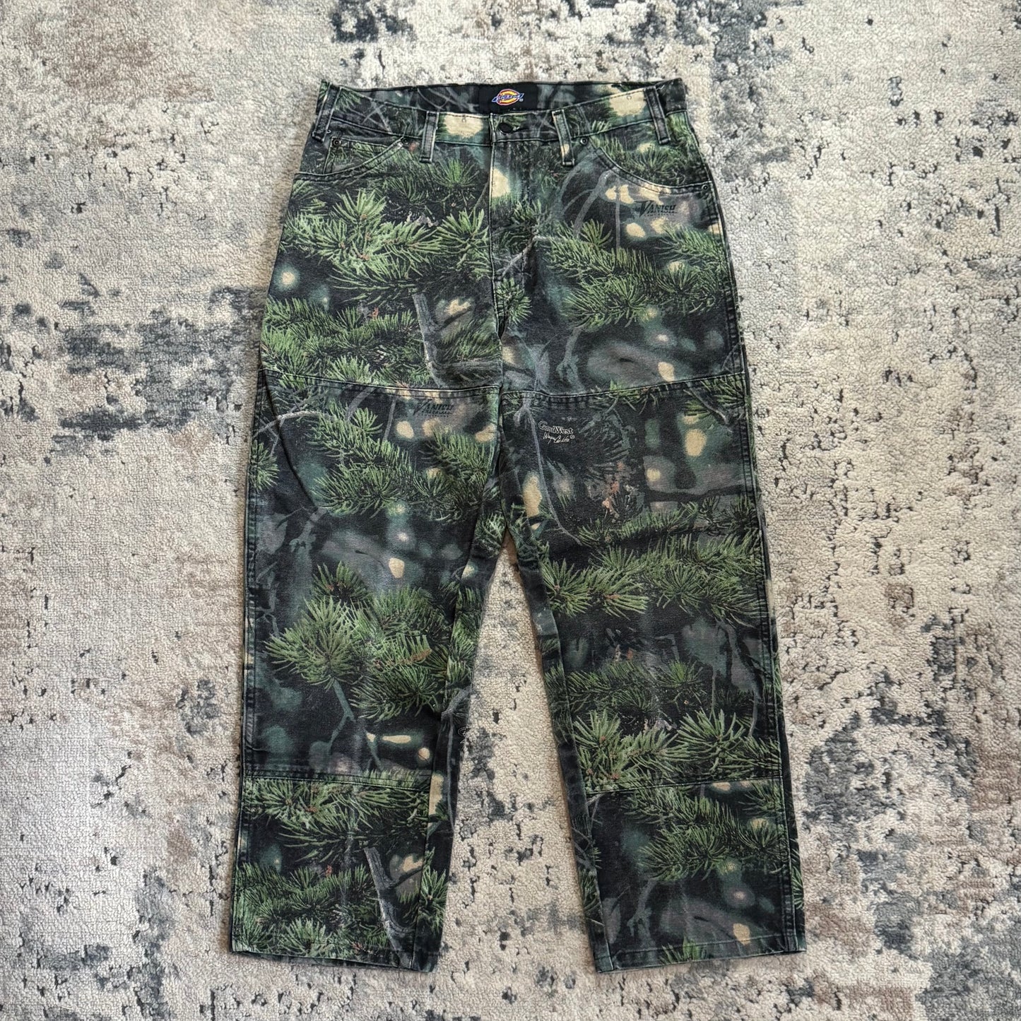 2000S DICKIES DOUBLE KNEE CAMO PANTS - 30