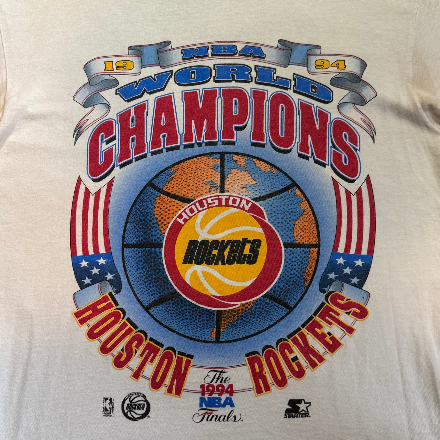 1990S HOUSTON ROCKETS WORLD CHAMPIONS TEE - XL