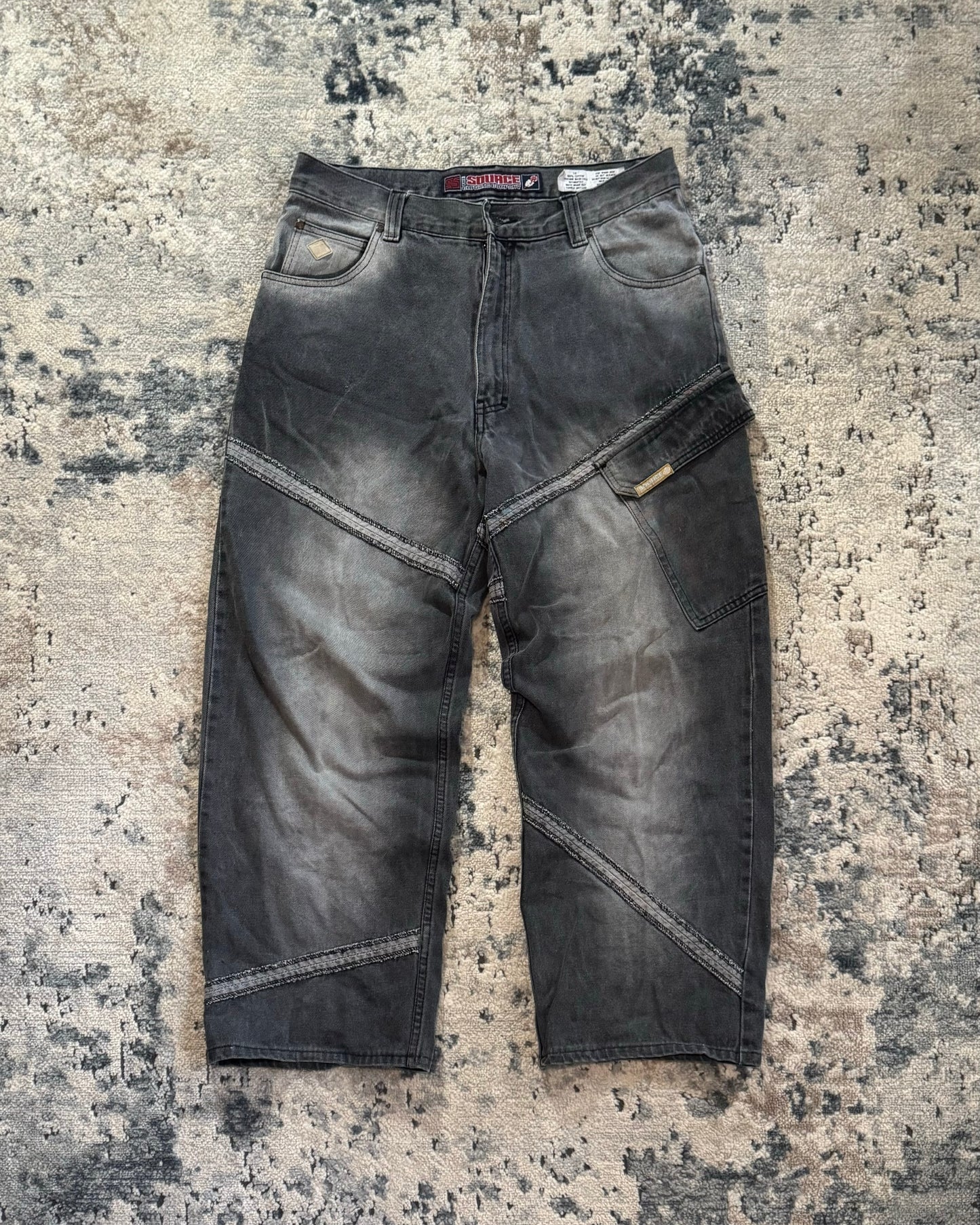 2000S THE SOURCE BAGGY DENIM PANTS - 34