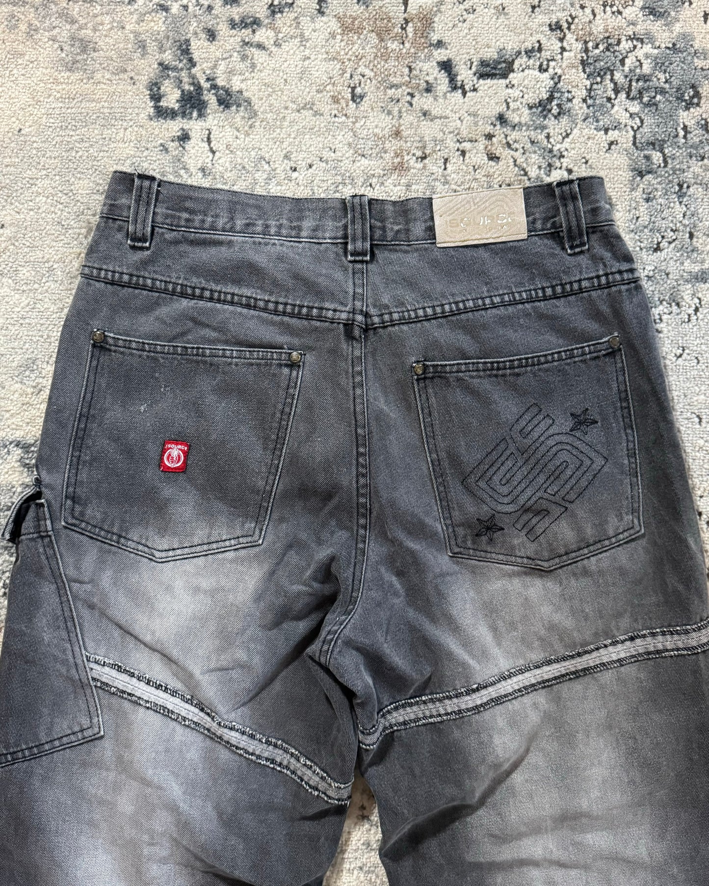 2000S THE SOURCE BAGGY DENIM PANTS - 34