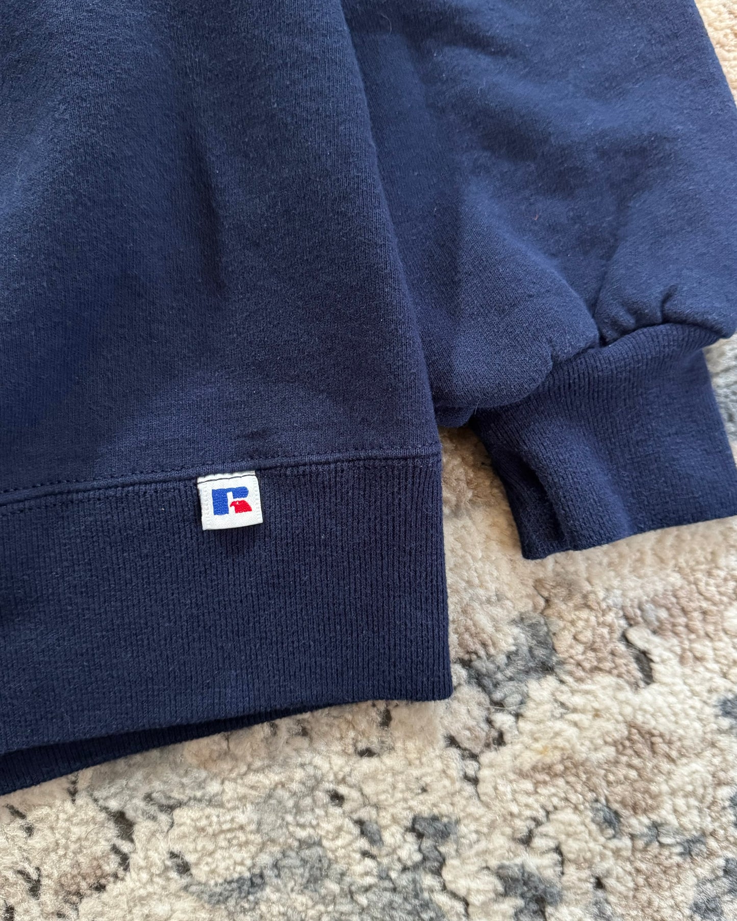 1990S RUSSELL ATHLETIC NAVY SWEATSHIRT - XL