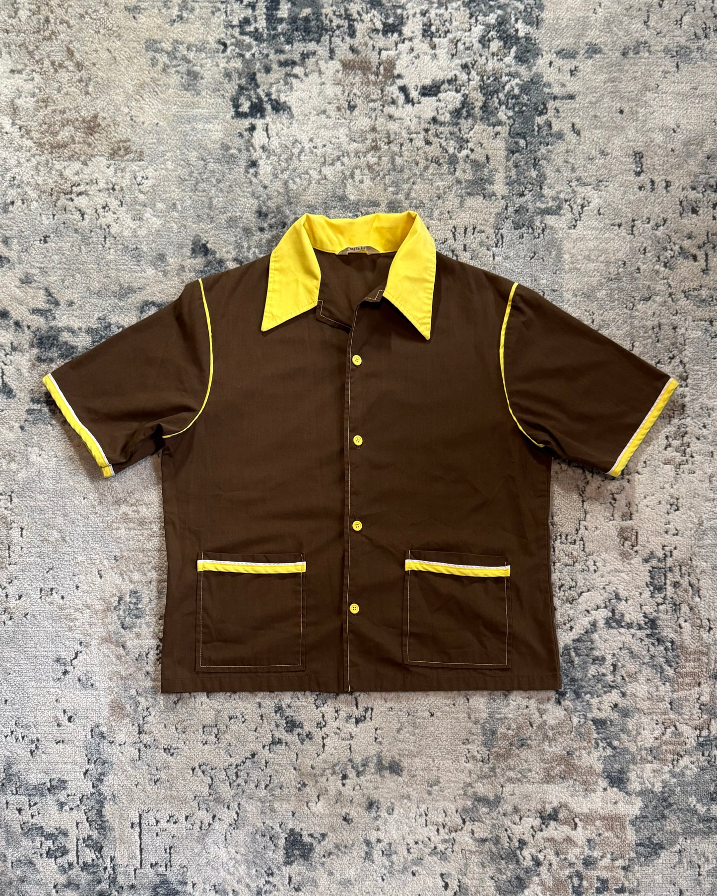 1960S CATALINA CALIFORNIA BUTTON UP SHIRT - LARGE
