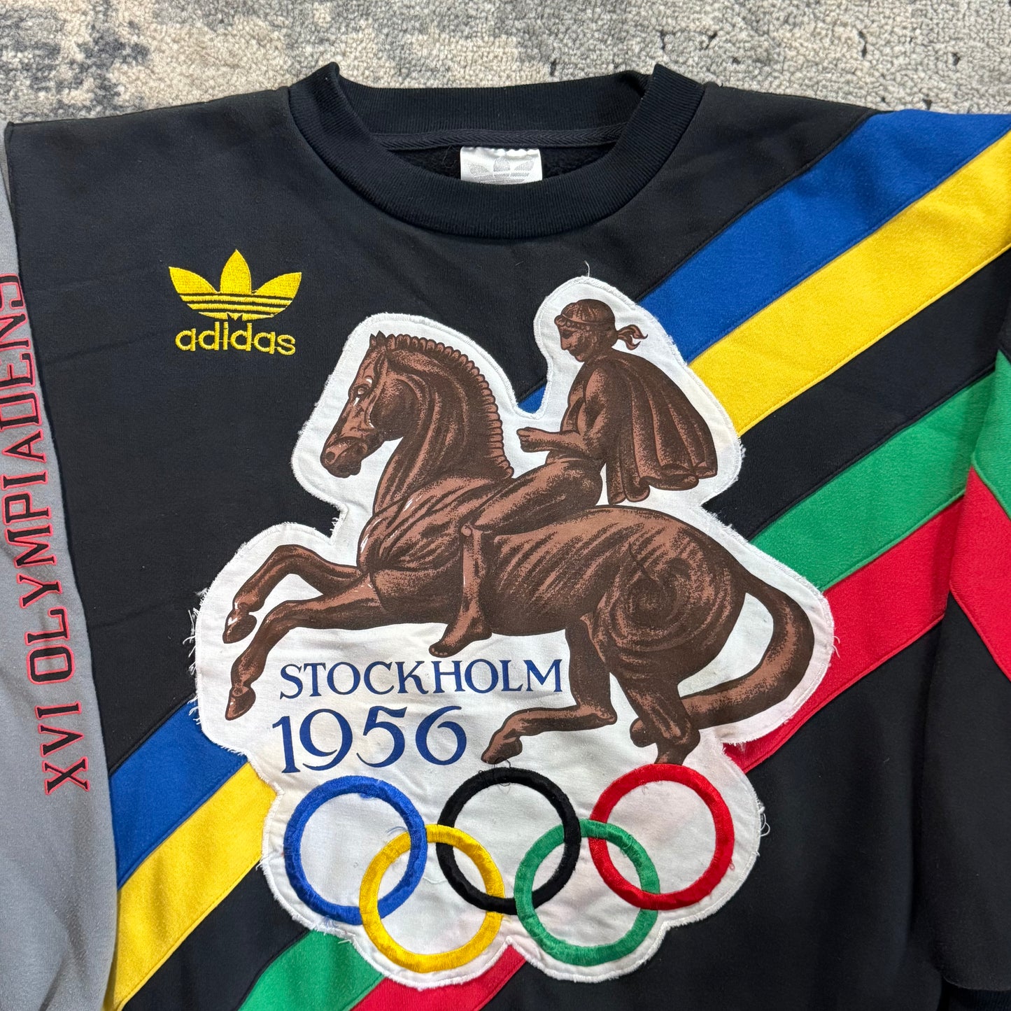 1980S ADIDAS STOCKHOLM OLYMPIC SWEATSHIRT - MEDIUM