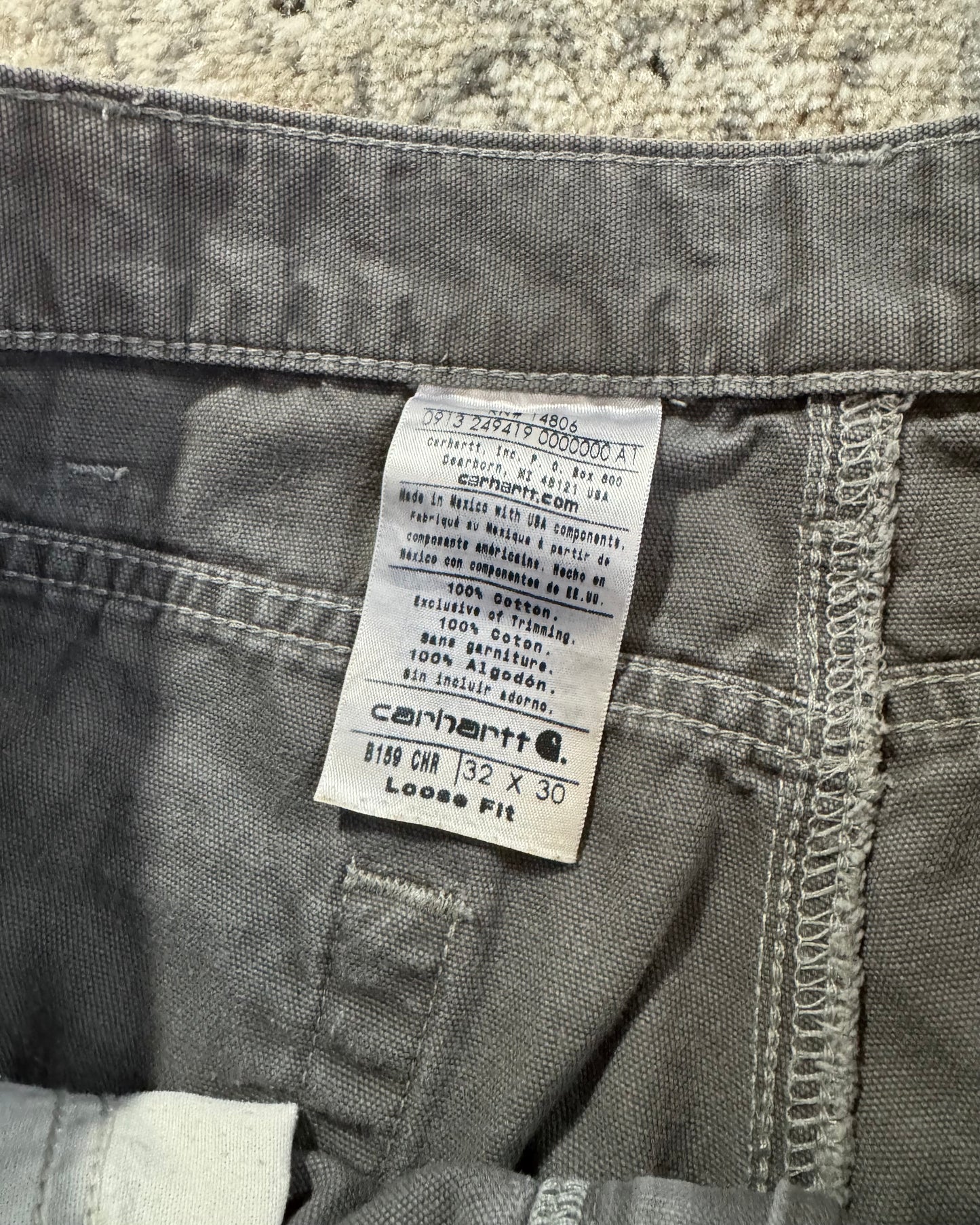 CARHARTT DISTRESSED CARPENTER PANTS - 30