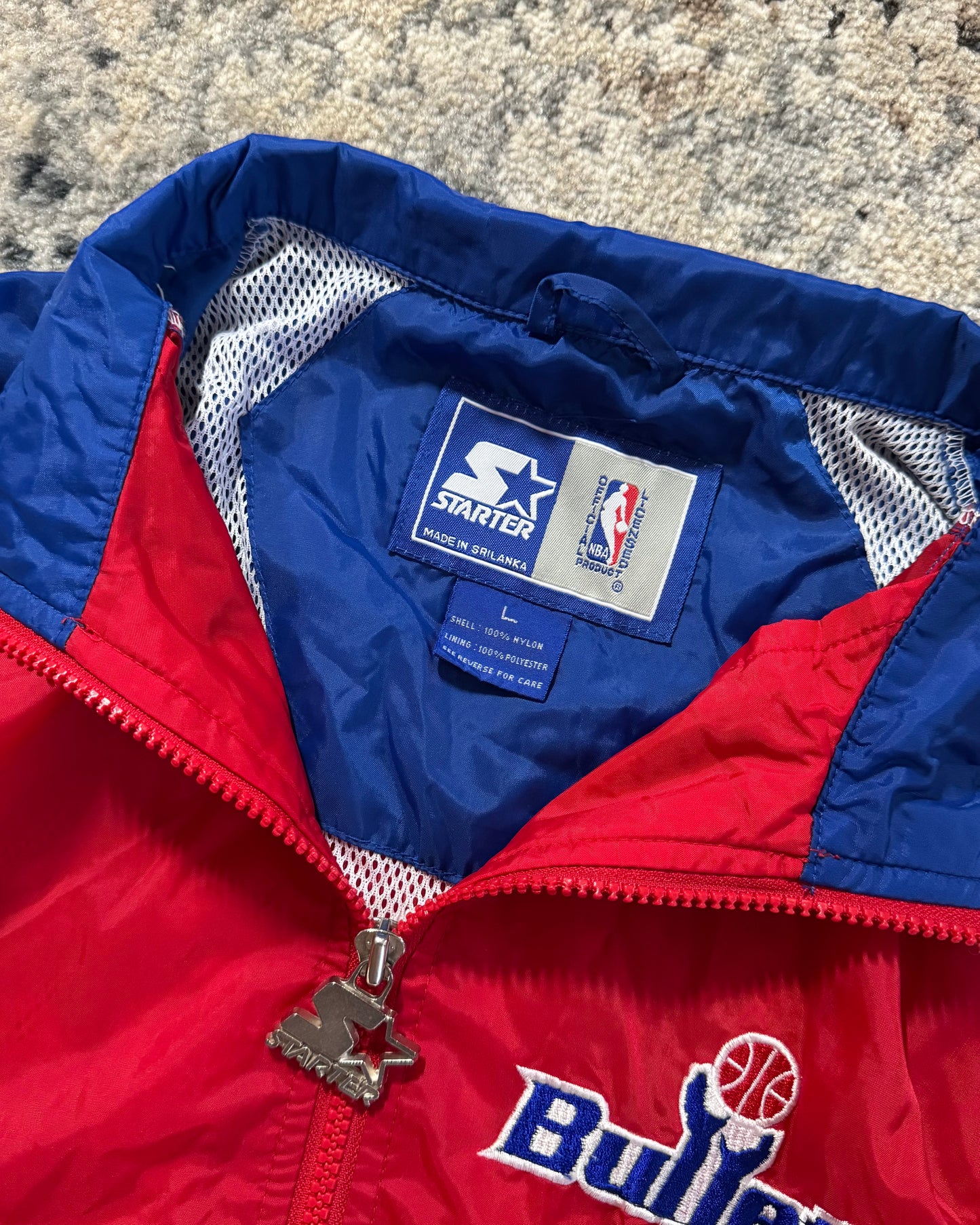 1990S STARTER WASHINGTON BULLETS JACKET - LARGE