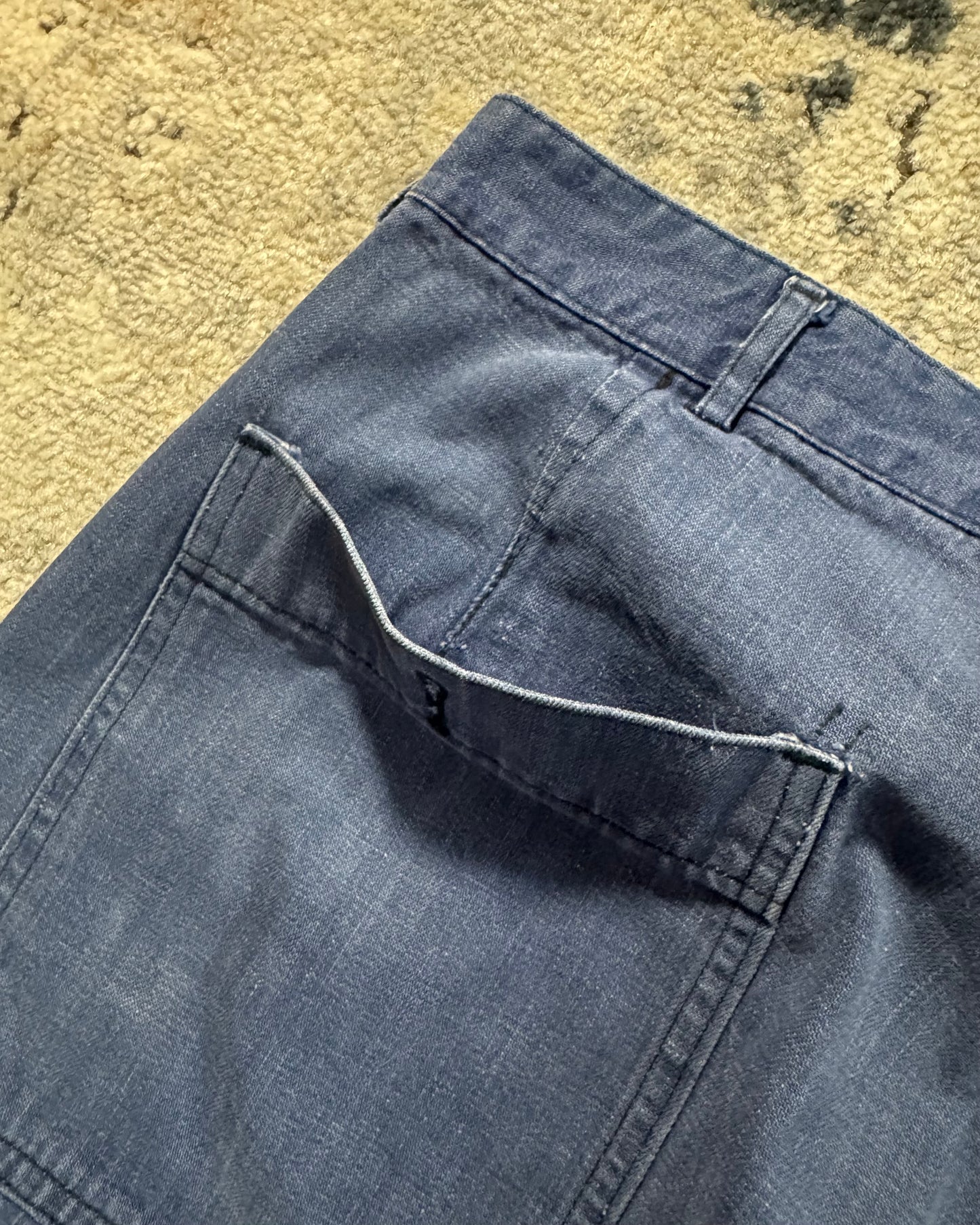1980S US NAVY FLARED PANTS - 33