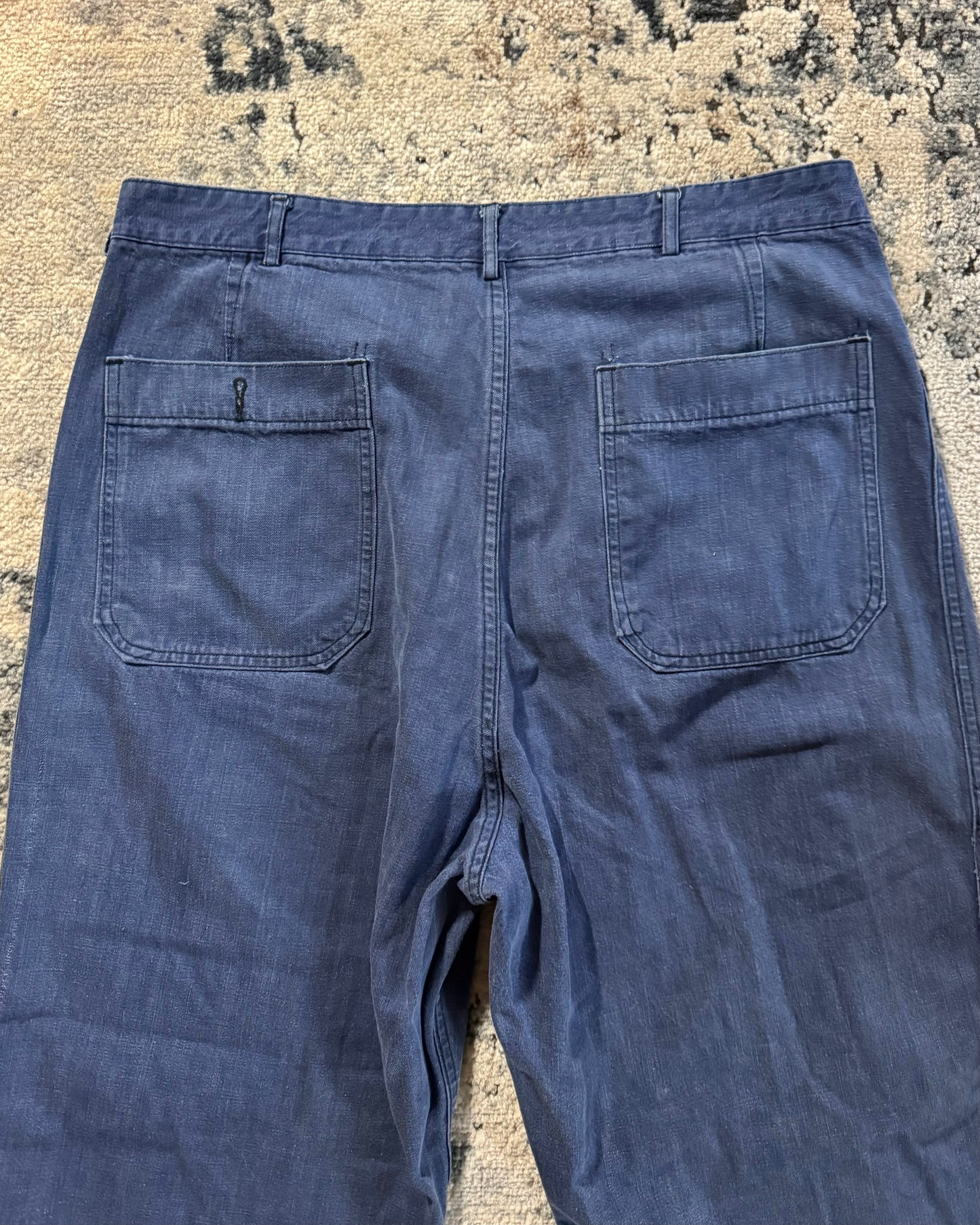 1980S US NAVY FLARED PANTS - 33