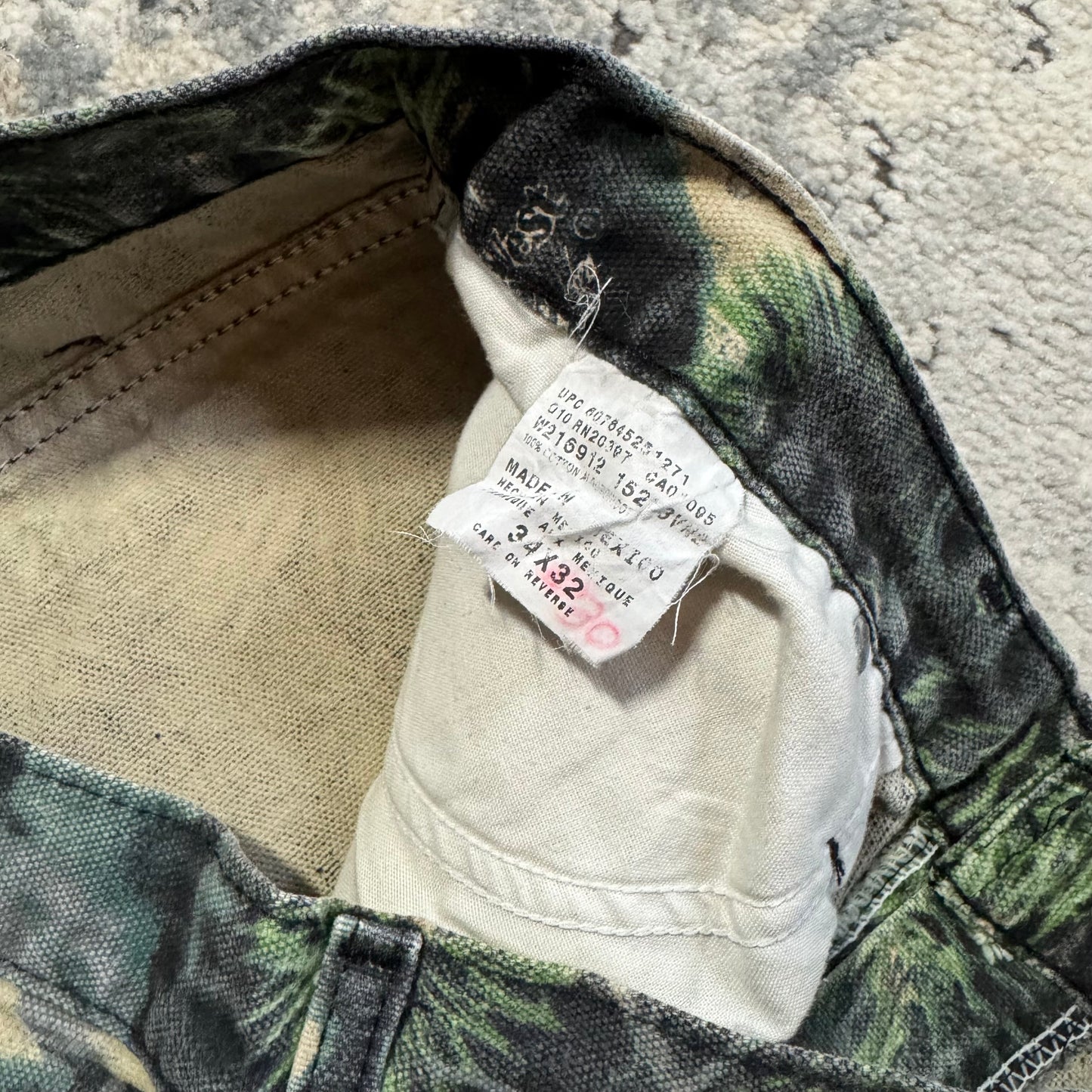 2000S DICKIES DOUBLE KNEE CAMO PANTS - 30