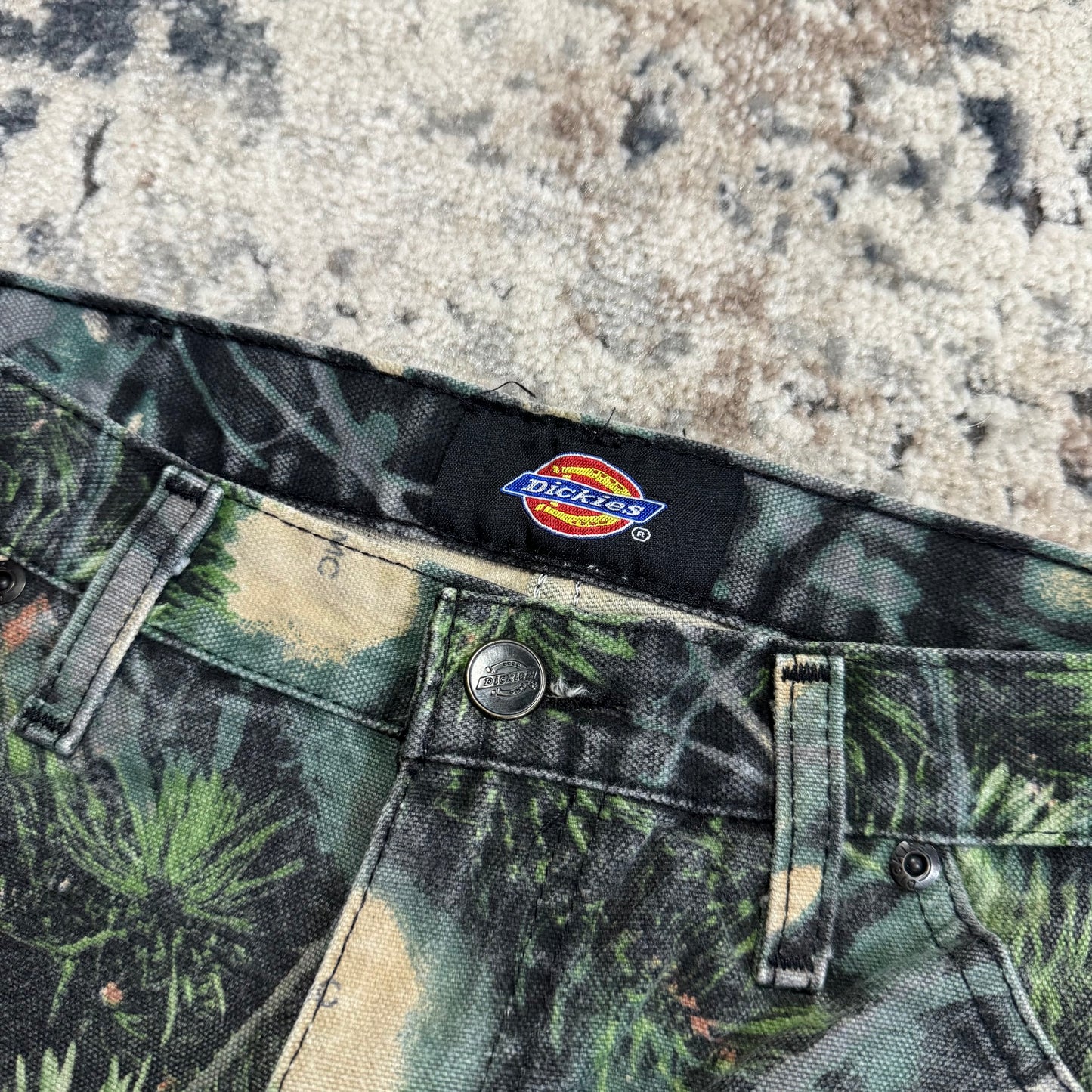 2000S DICKIES DOUBLE KNEE CAMO PANTS - 30