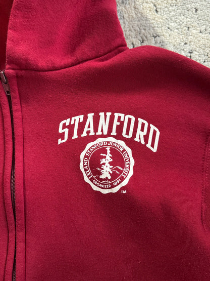 1990S RUSSELL ATHLETIC STANFORD ZIP UP HOODIE - LARGE