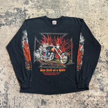 2000S BIKETOBERFEST BIKER TEE - MEDIUM
