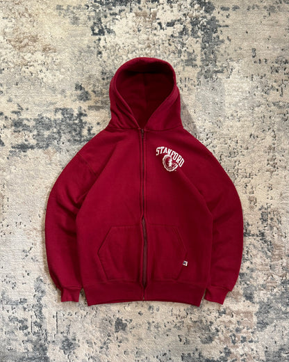 1990S RUSSELL ATHLETIC STANFORD ZIP UP HOODIE - LARGE