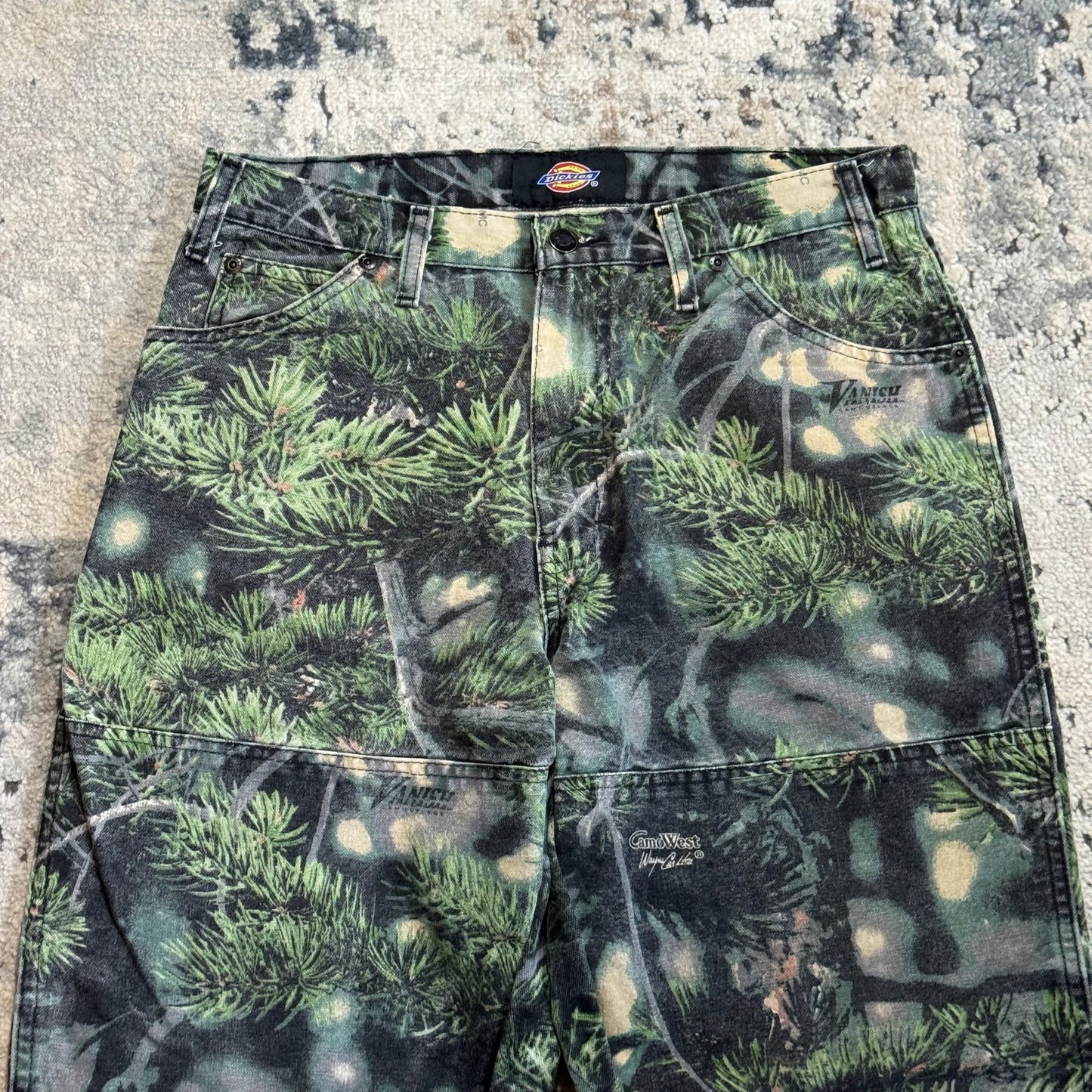 2000S DICKIES DOUBLE KNEE CAMO PANTS - 30
