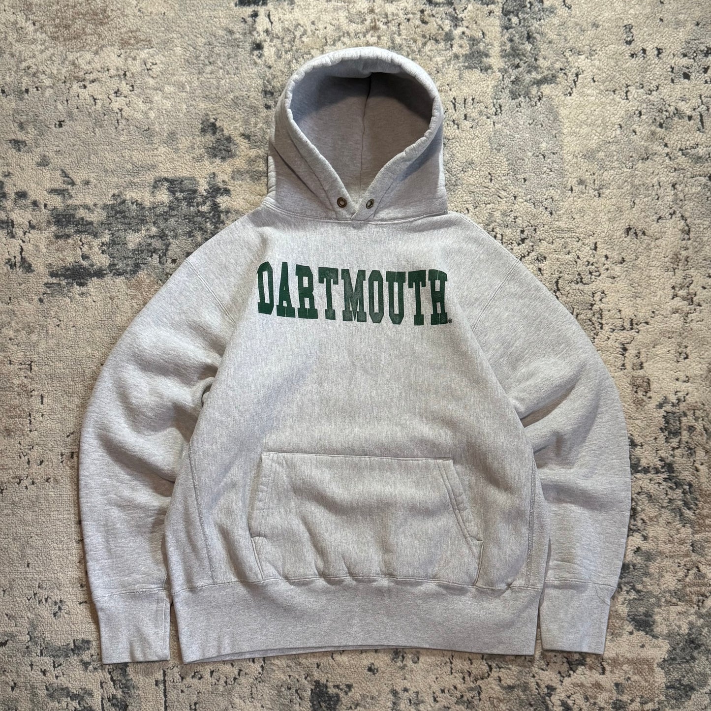 1990S CAMBER DARTMOUTH REVERSE WEAVE HOODIE - LARGE
