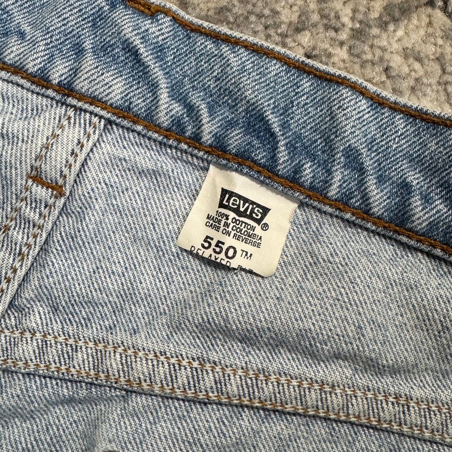 1990S LEVI’S 550 ORANGE TAB DENIM PANTS - 35
