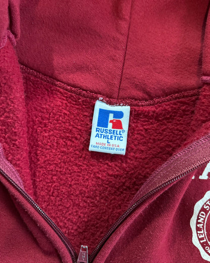 1990S RUSSELL ATHLETIC STANFORD ZIP UP HOODIE - LARGE