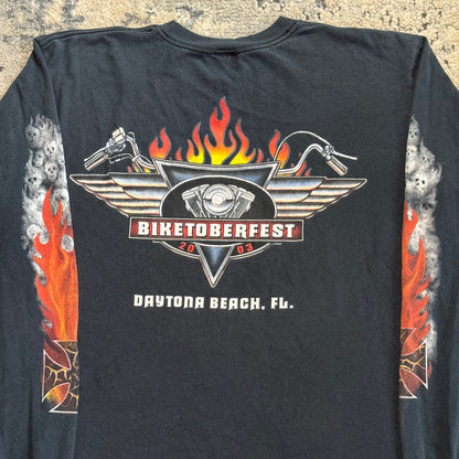 2000S BIKETOBERFEST BIKER TEE - MEDIUM