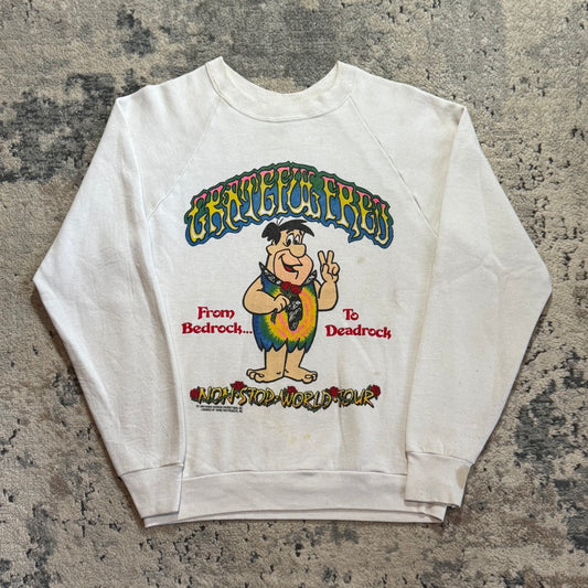 1980S GRATEFUL FRED FLINTSTONE SWEATSHIRT - LARGE