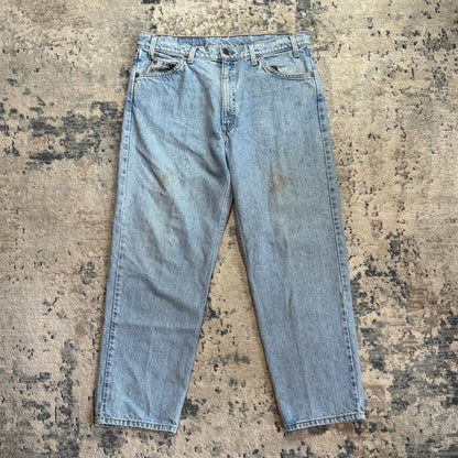 1990S LEVI’S 550 ORANGE TAB DENIM PANTS - 35
