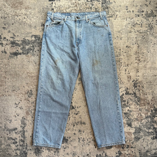1990S LEVI’S 550 ORANGE TAB DENIM PANTS - 35