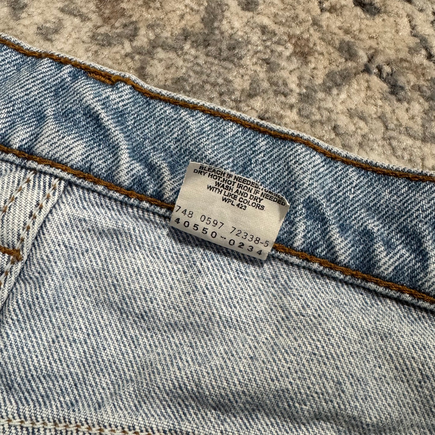 1990S LEVI’S 550 ORANGE TAB DENIM PANTS - 35